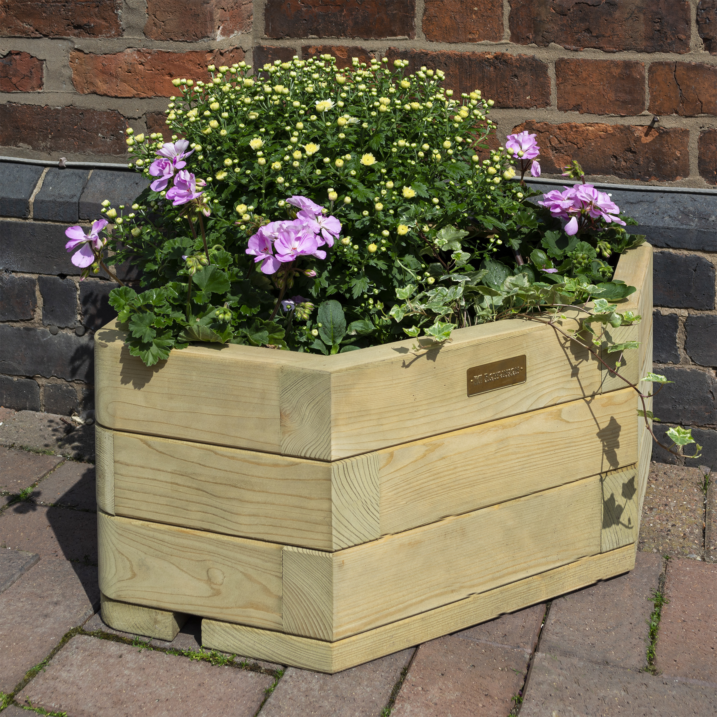 Rowlinson Marberry Corner Planter - 50cm