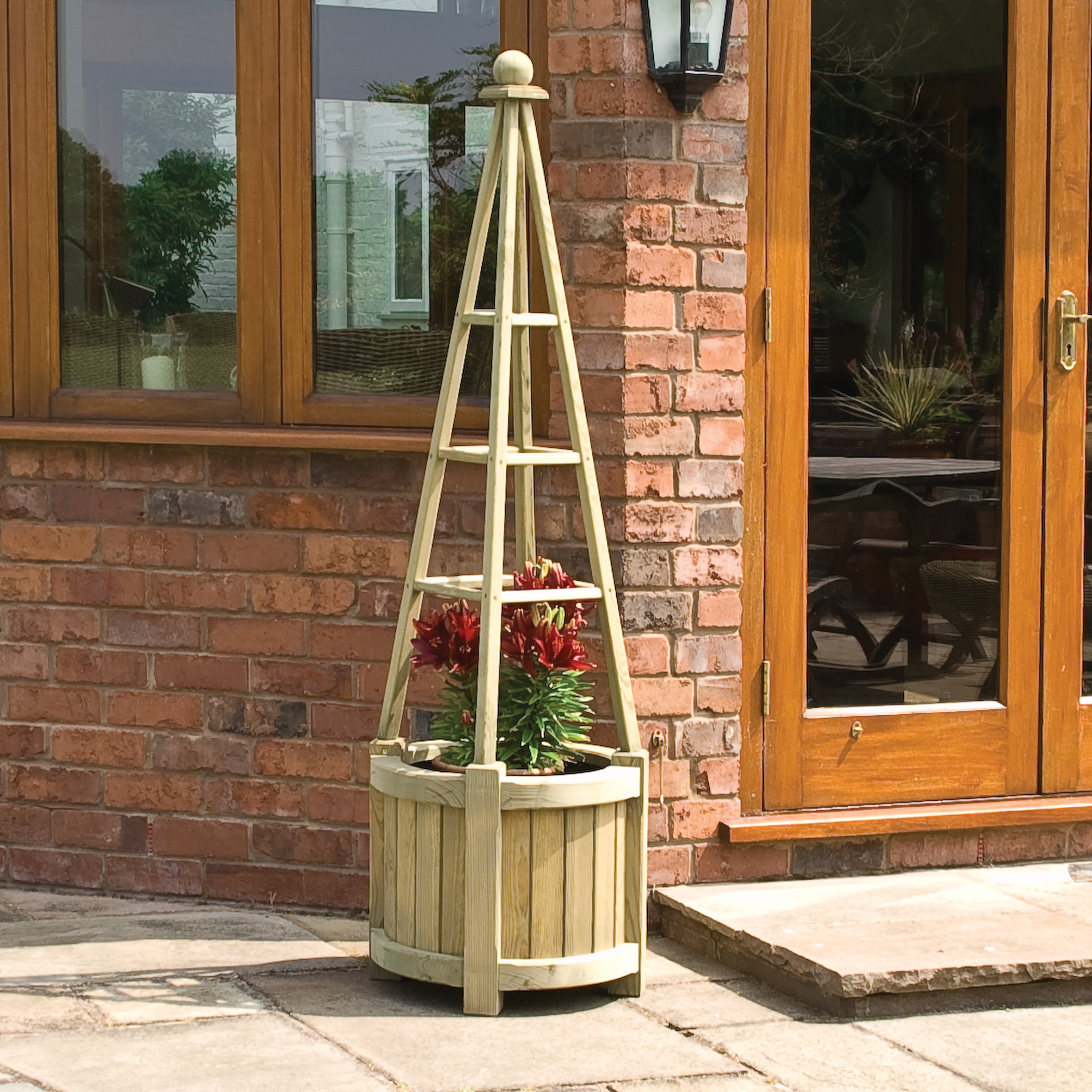 Rowlinson Marberry Obelisk Planter 1.7m