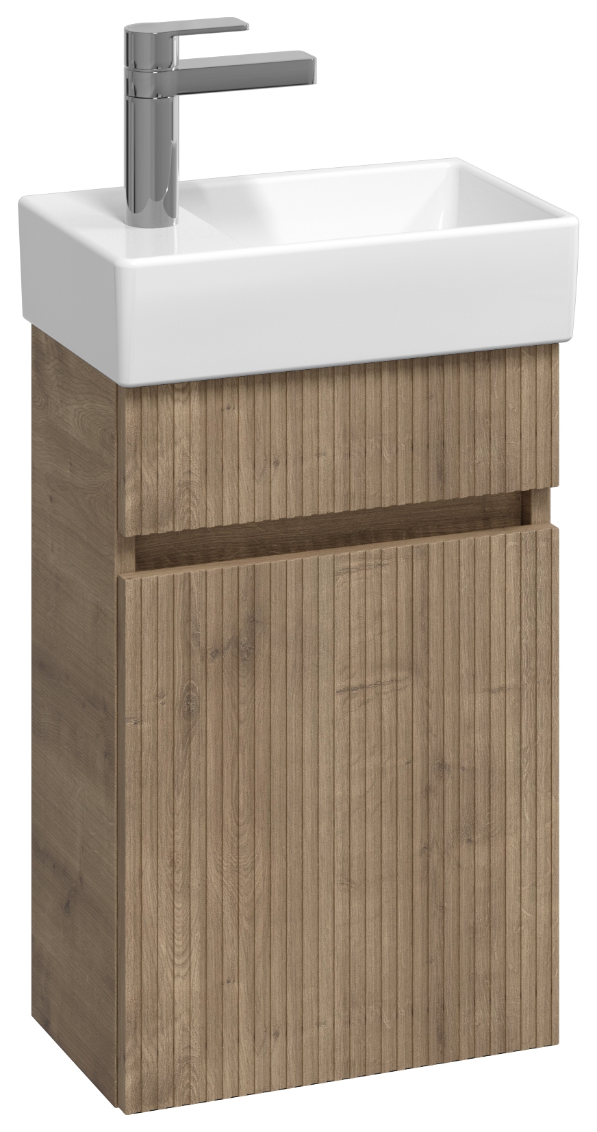 Abacus Concept Halifax Oak Ribbed Compact S1 Vanity