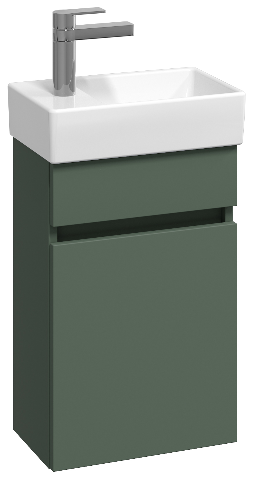 Abacus Concept Matt Green Compact S1 Vanity Unit & Basin - 360mm