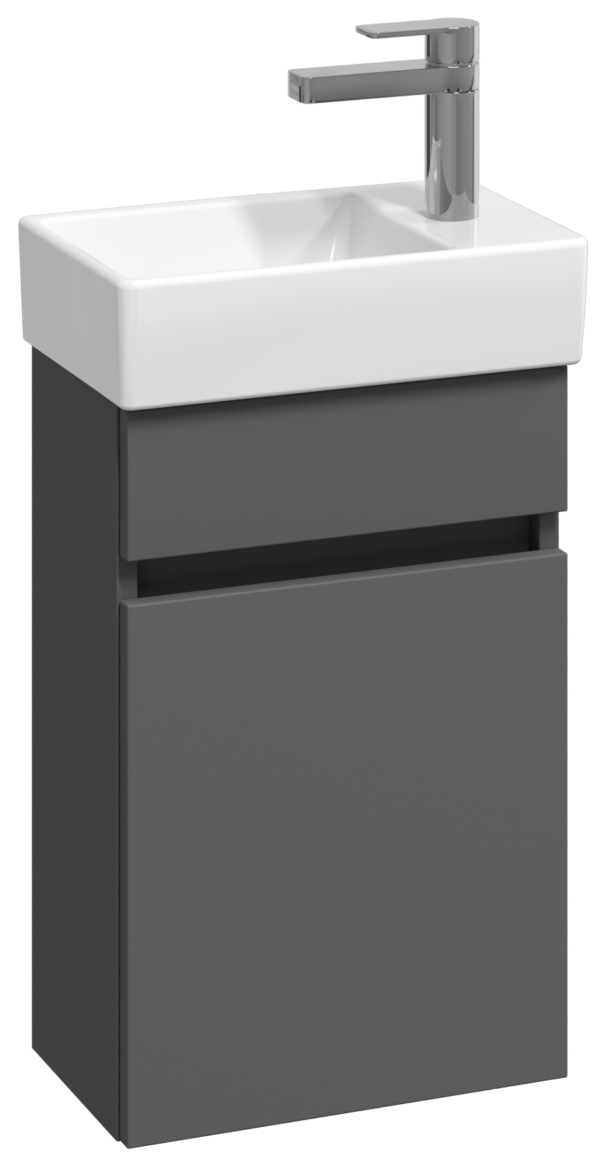 Abacus Concept Matt Grey Compact S1 Vanity Unit & Basin - 360mm