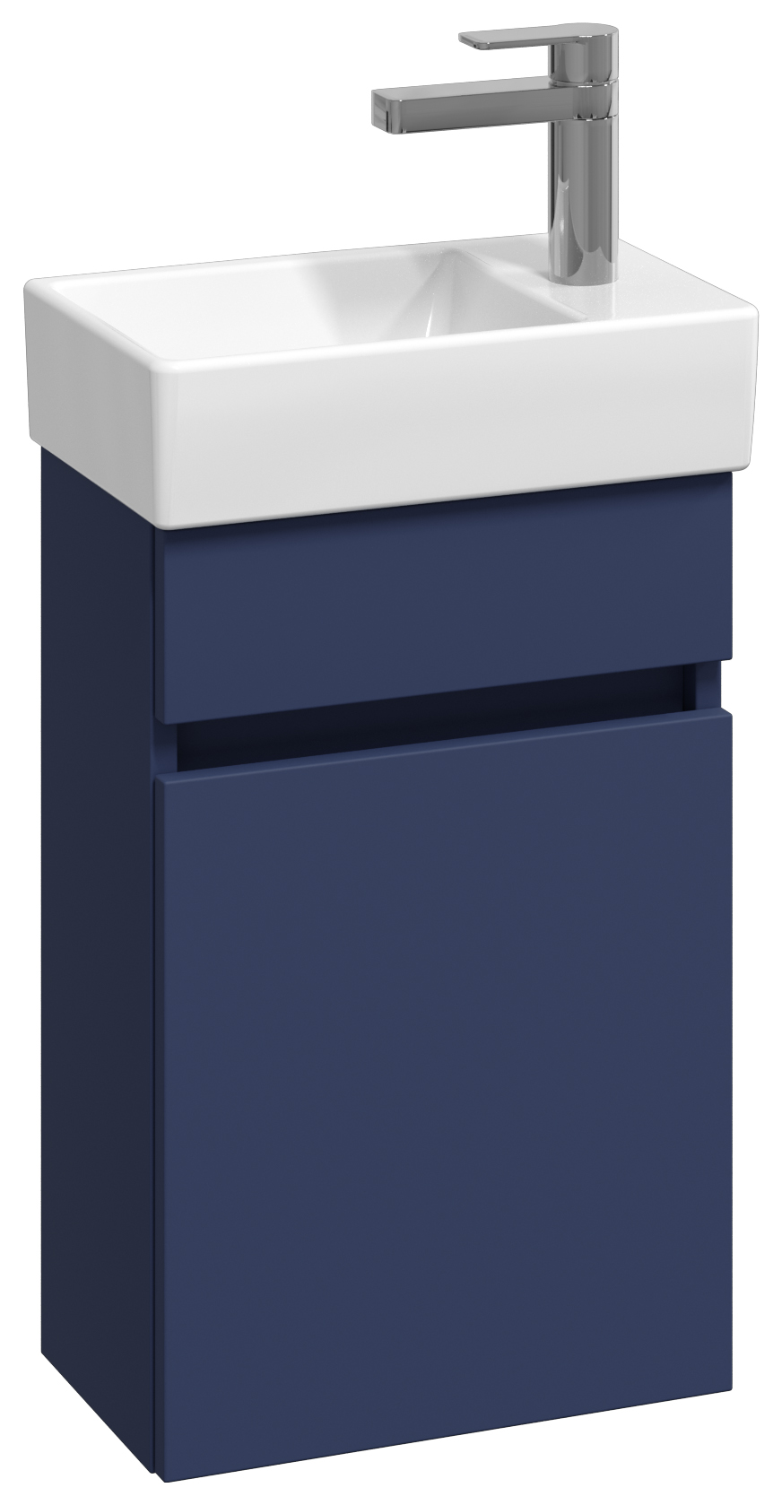 Abacus Concept Matt Blue Compact S1 Vanity Unit & Basin - 360mm