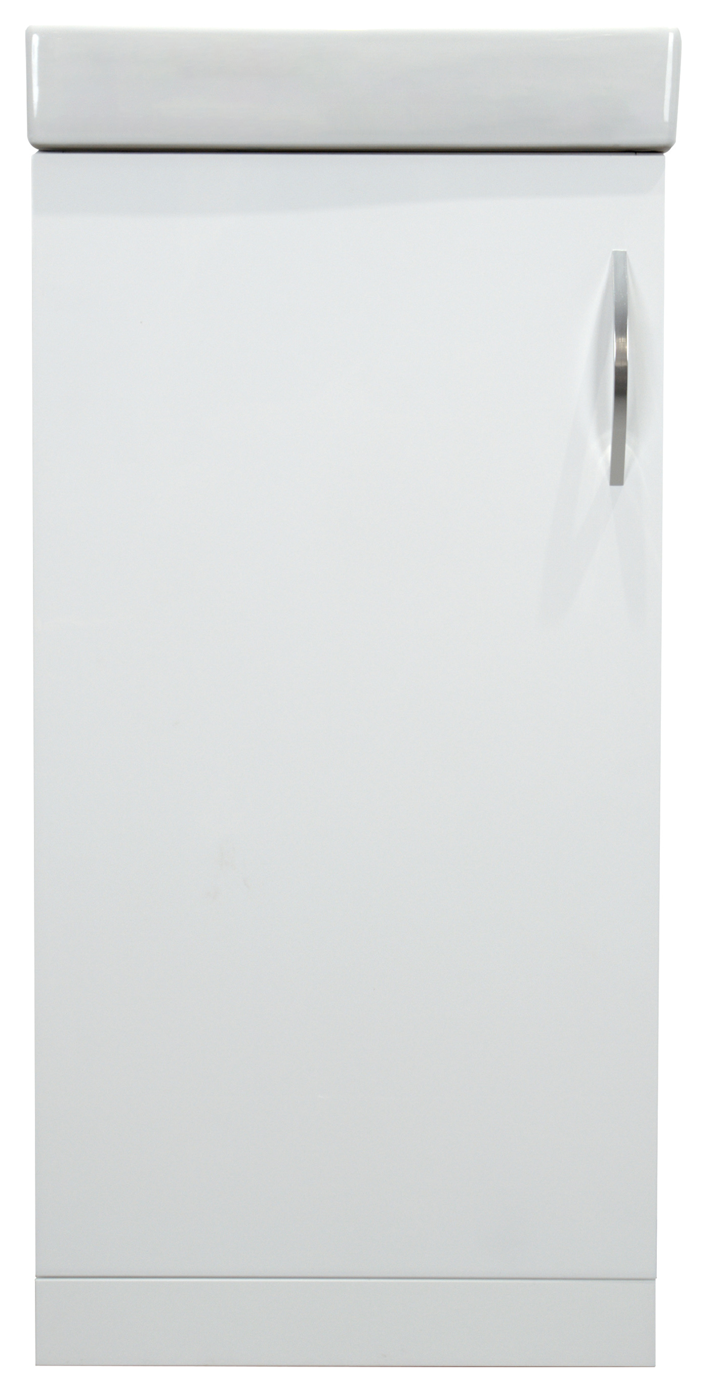 Wickes White Gloss Vanity Unit & Basin - 905 x 405mm