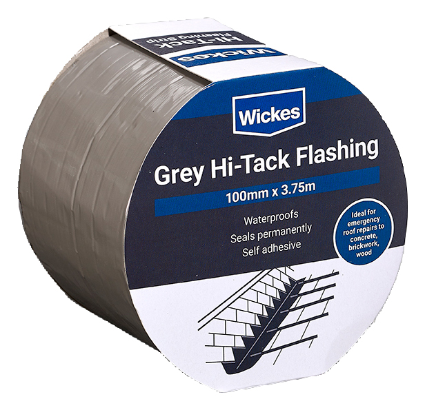 Wickes Grey Self Adhesive Hi-Tack Flashing Strip - 100mm x 3.75m