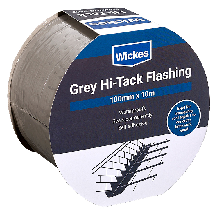 Wickes Grey Self Adhesive Hi-Tack Flashing Strip - 100mm x 10m