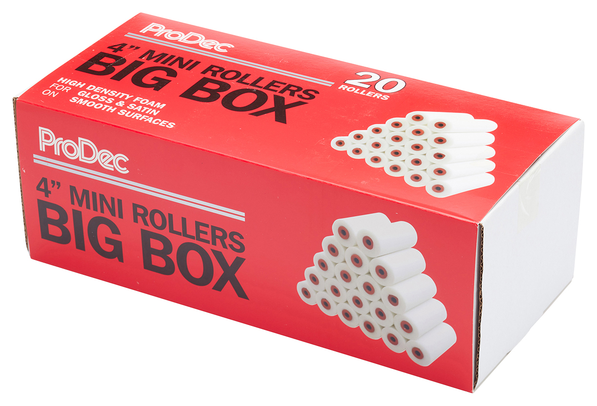 ProDec Big Box High Density Foam Mini Rollers - 20 Pieces