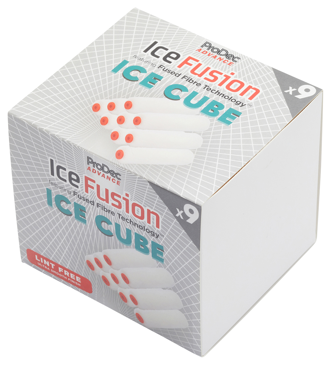 ProDec Ice Fusion Ice Cube Mini Roller - Pack of 9