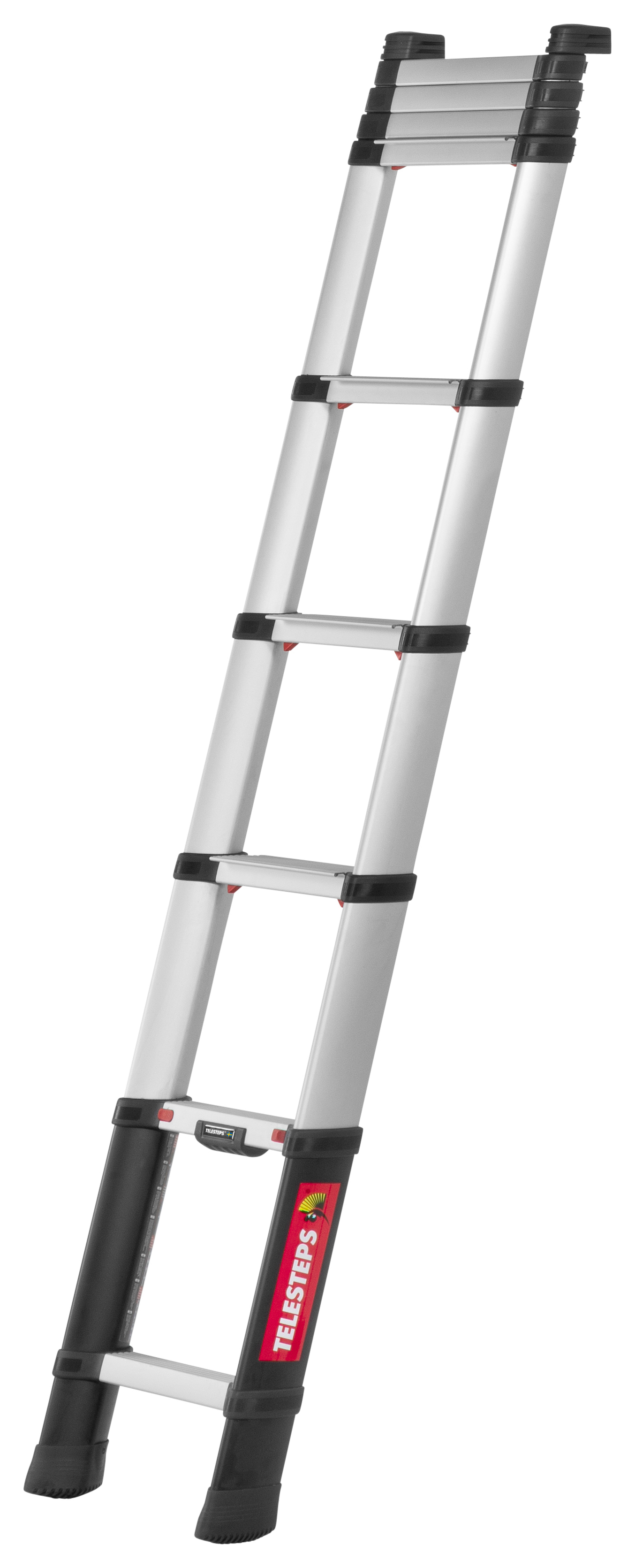 Telesteps Prime Line 3m Aluminium Telescopic Ladder with Deployable Stabilsers - Max Height 3.8m