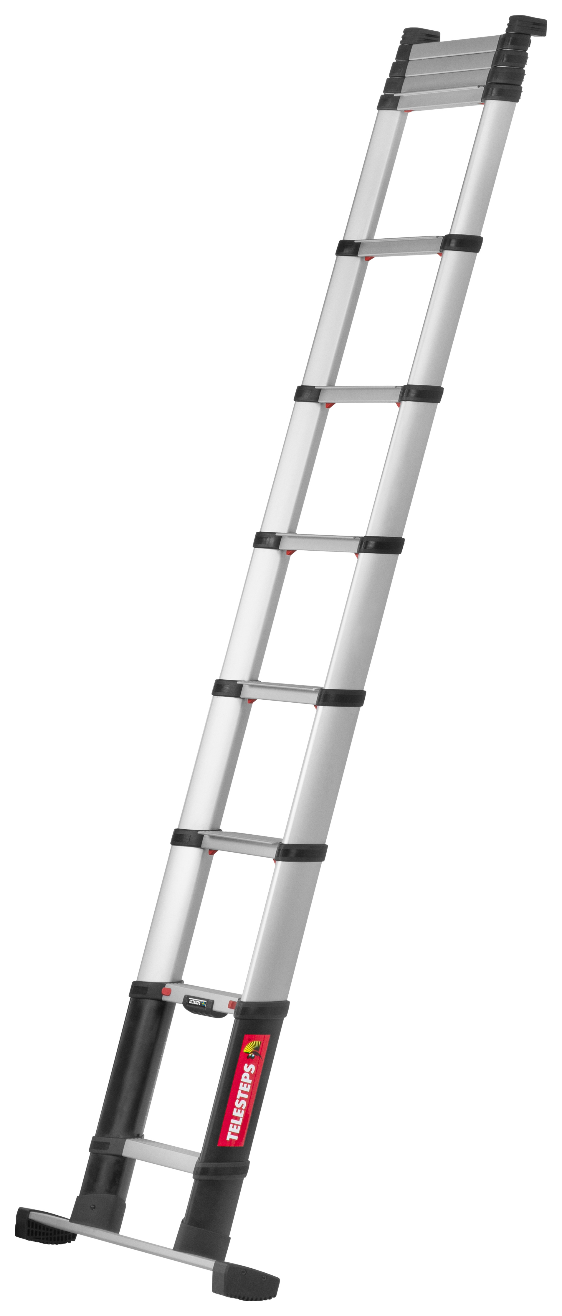 Telesteps Prime Line 3.5m Aluminium Telescopic Ladder with Stabiliser Bar - Max Height 4.3m