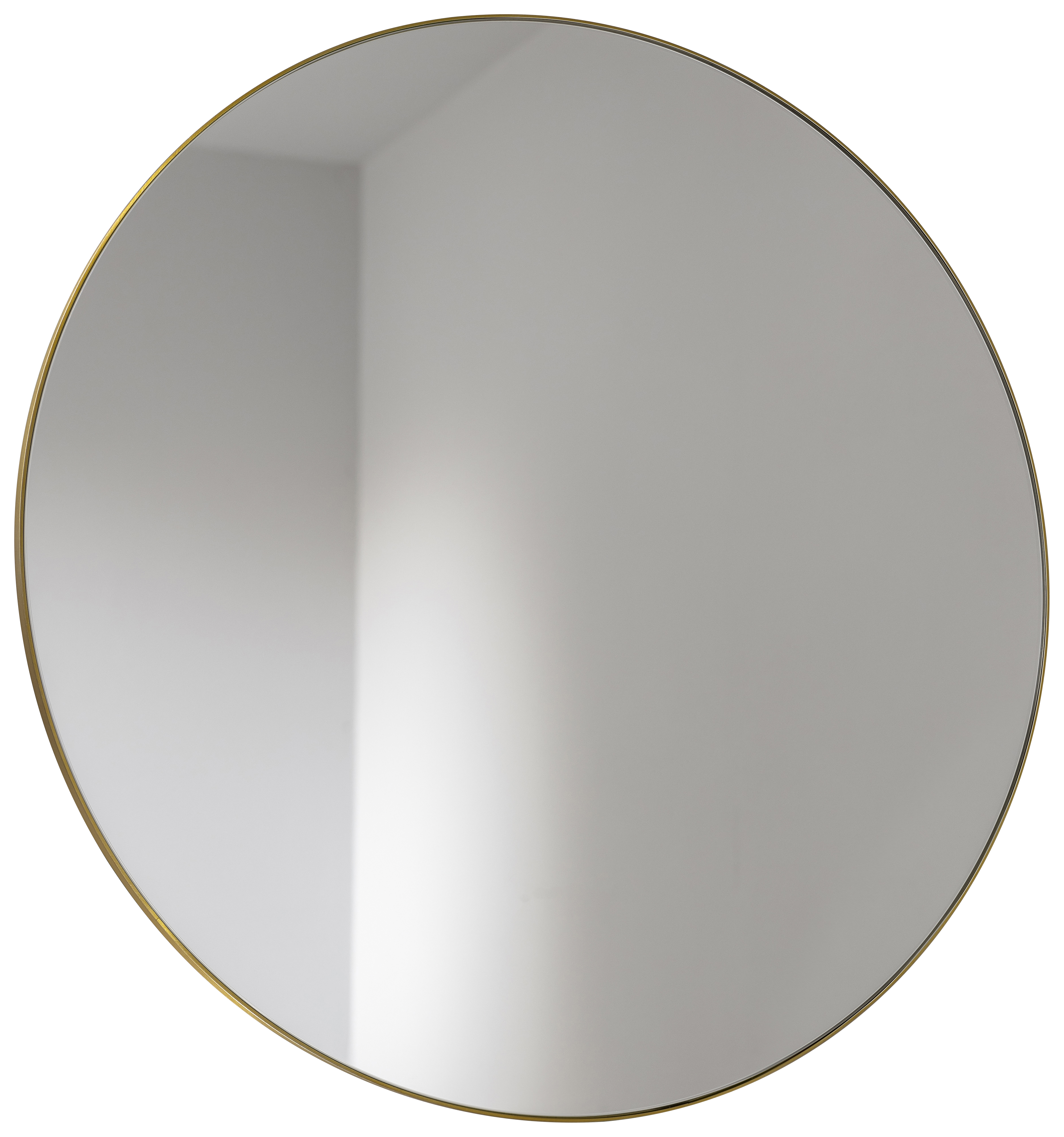 Abode Mayar Brushed Brass Round Bathroom Mirror - 600mm