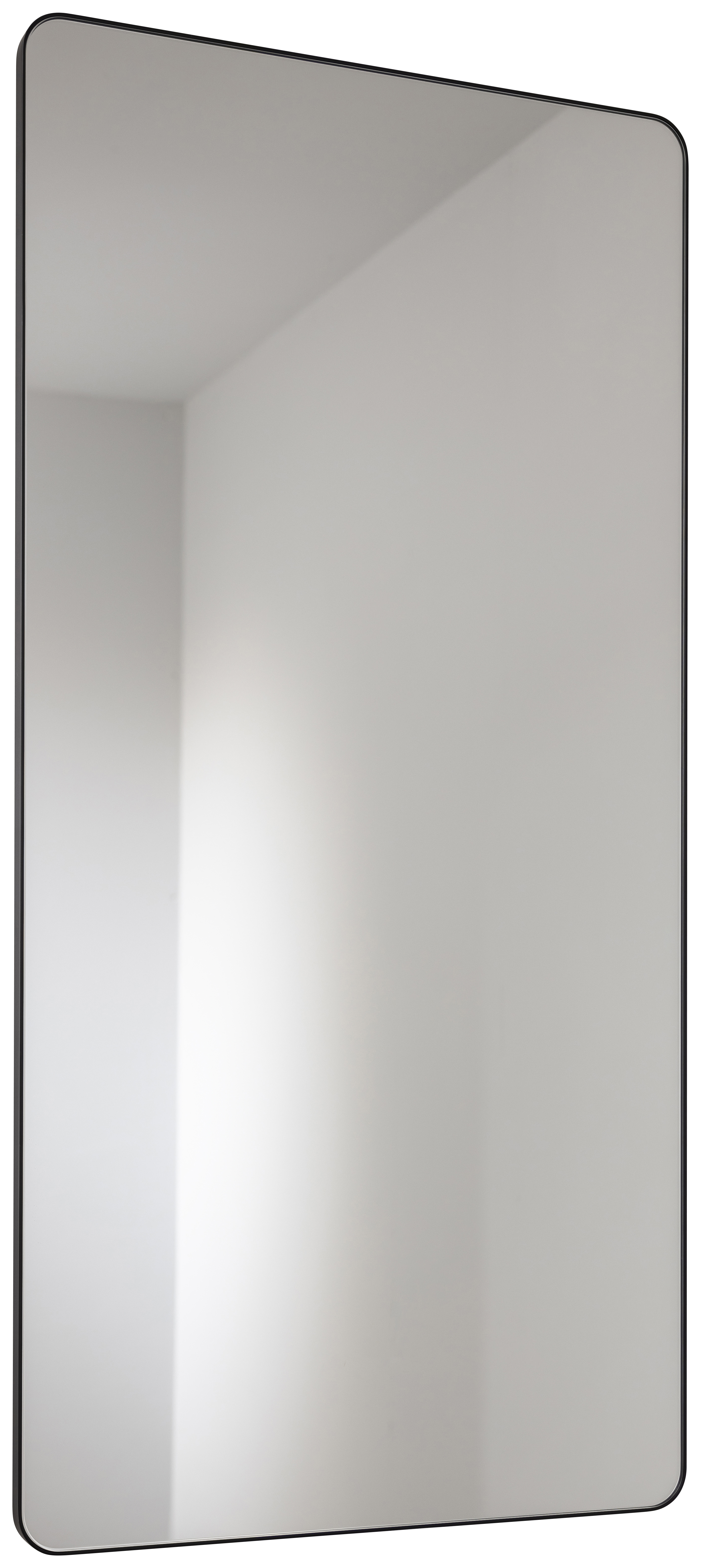 Abode Mayar Matt Black Tablet Bathroom Mirror - 900 x 450mm