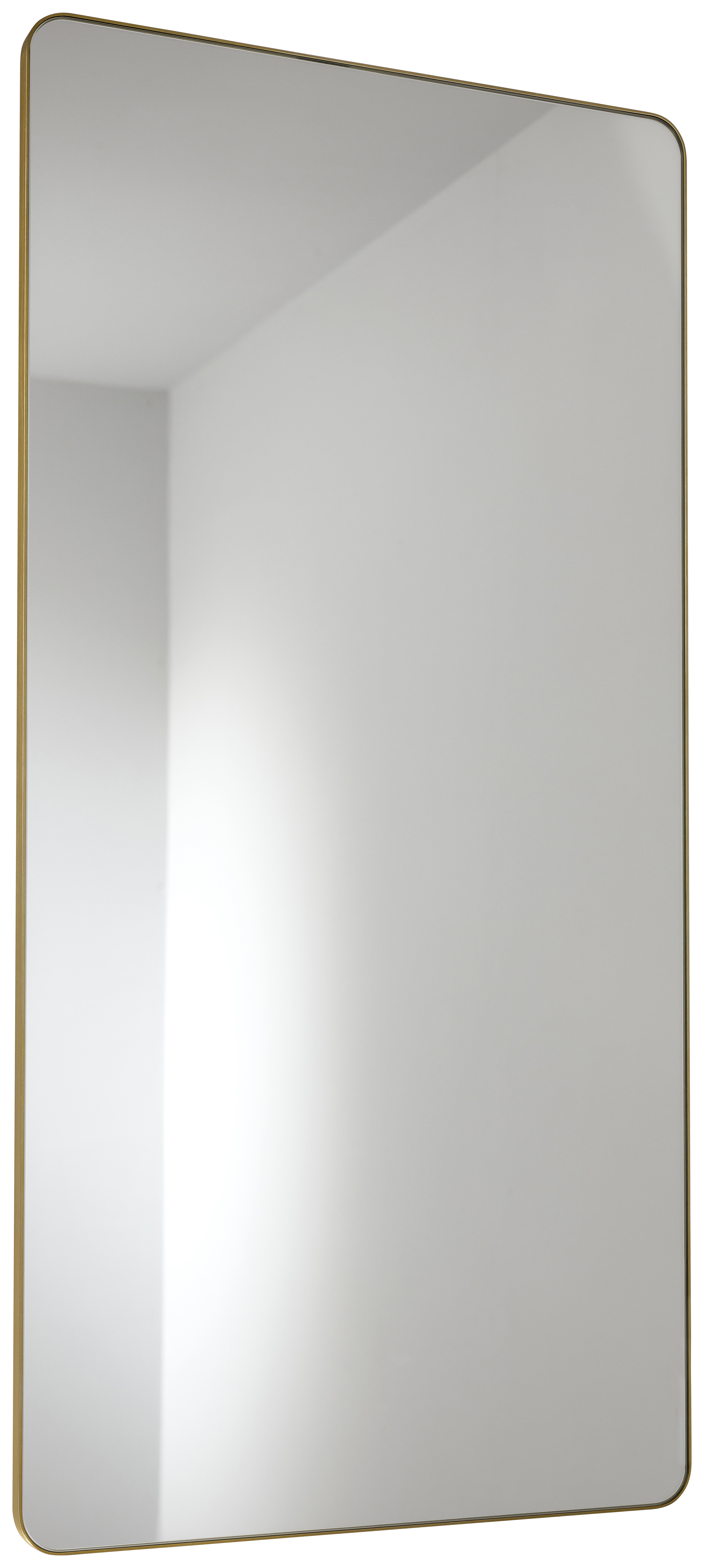 Abode Mayar Brushed Brass Tablet Bathroom Mirror - 900 x 450mm