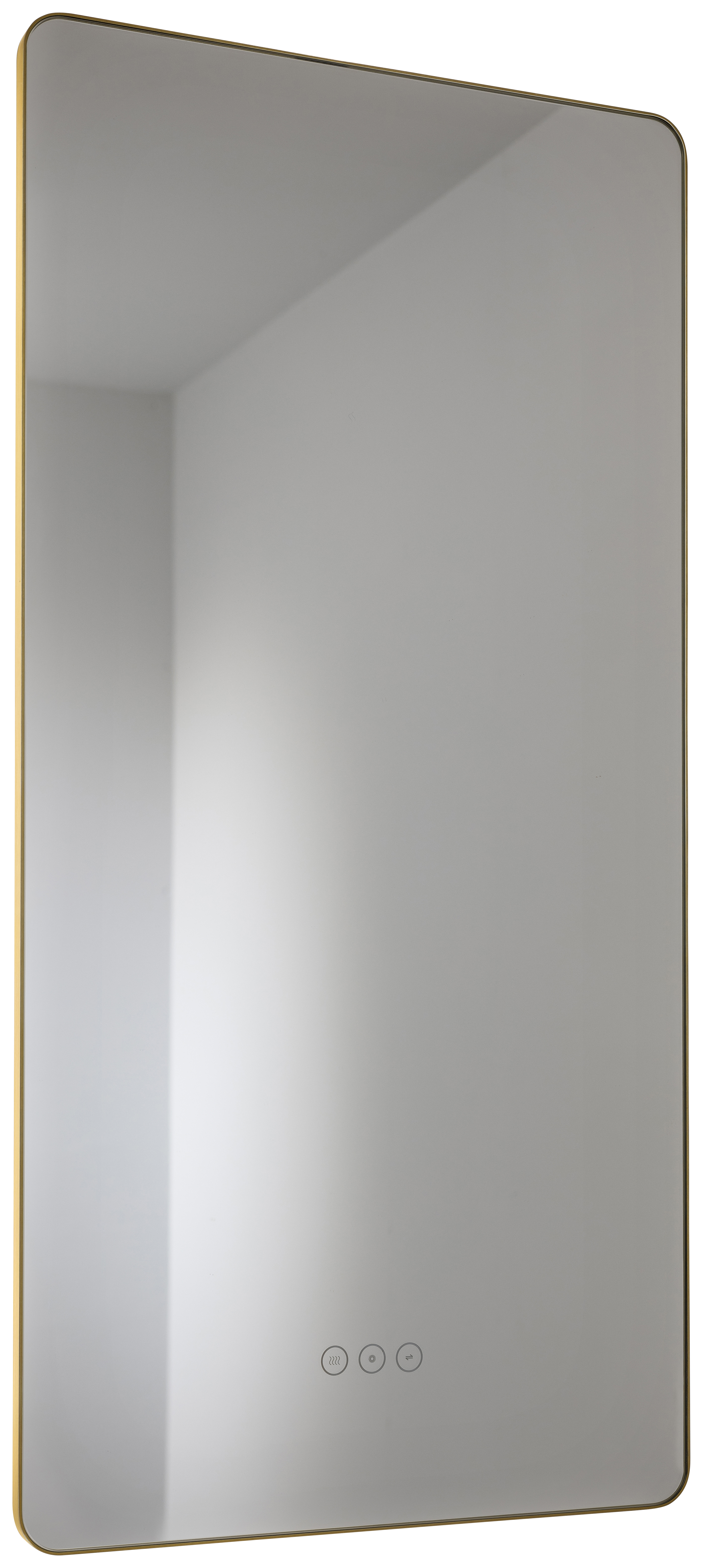 Abode Mayar Brushed Brass Tablet LED Bathroom Mirror