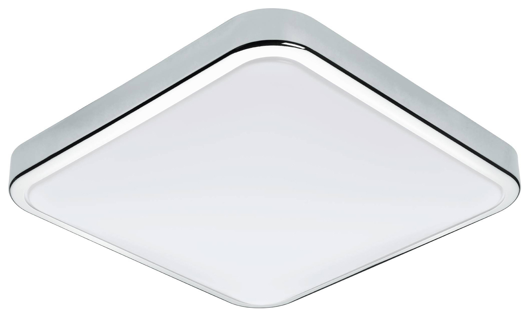 Eglo Manilva 1 LED Square Wall Light - White / Chrome