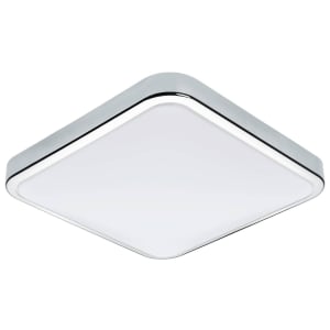 Eglo Manilva 1 LED Square Wall Light - White / Chrome