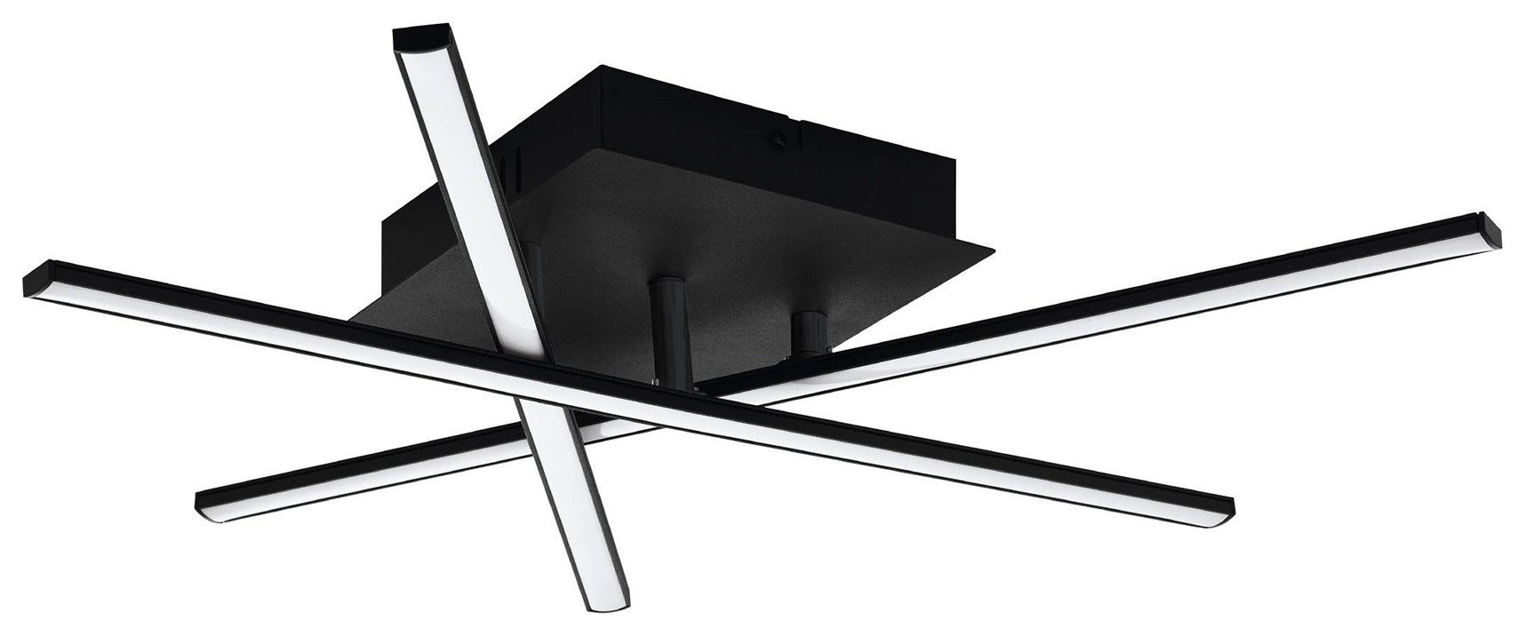 Eglo Lasana 3 LED 3-Light Criss-Cross Ceiling Light - Black