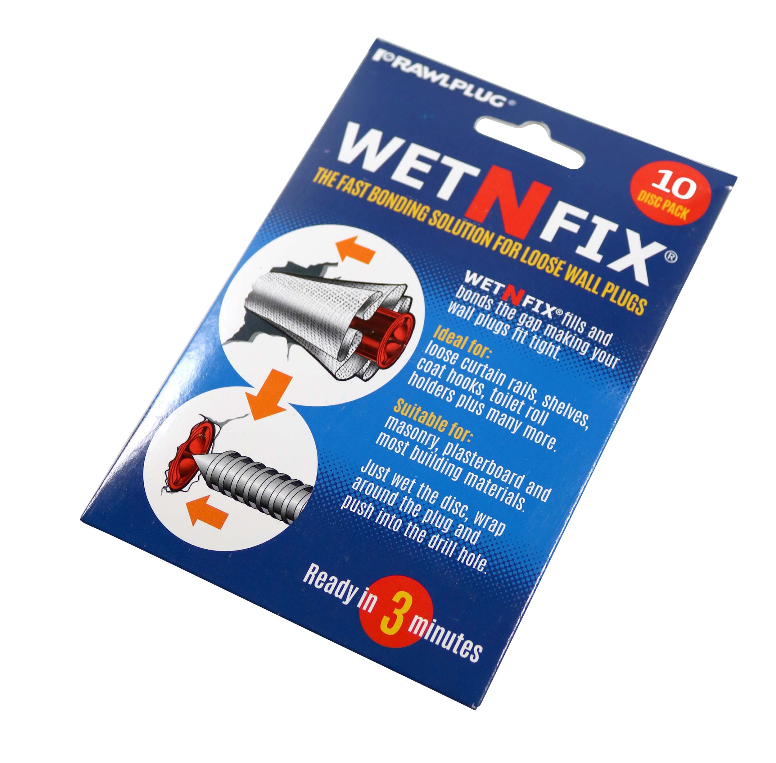 Rawlplug Wet-n-Fix Repair Pads - Pack of 10