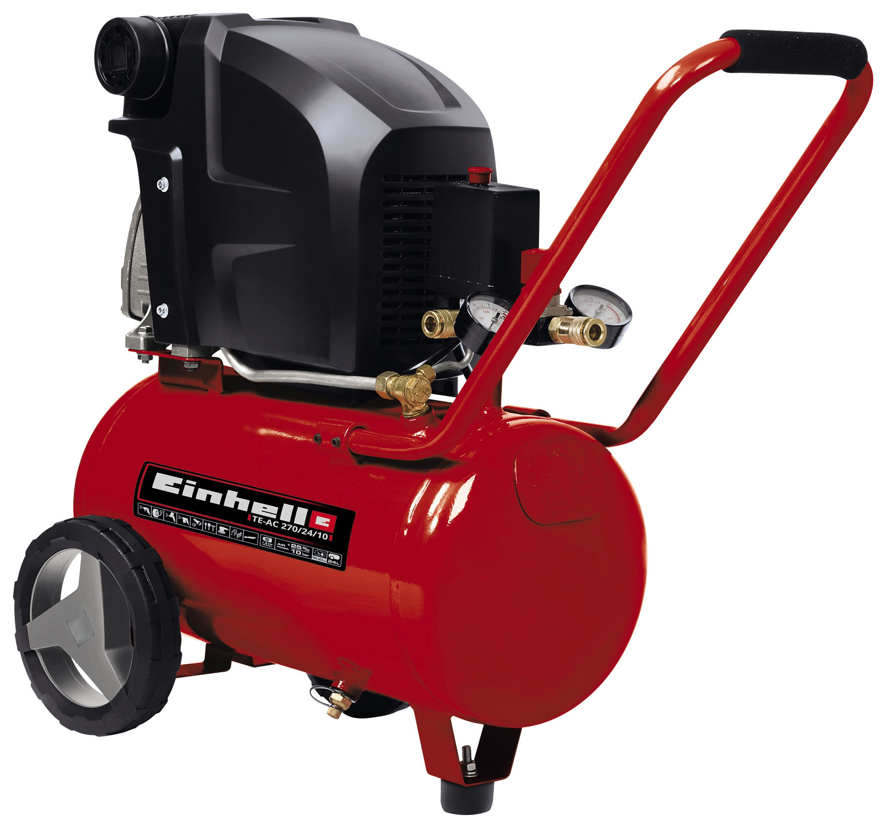 Einhell 2.4HP 24L 10 Bar Corded Air Compressor