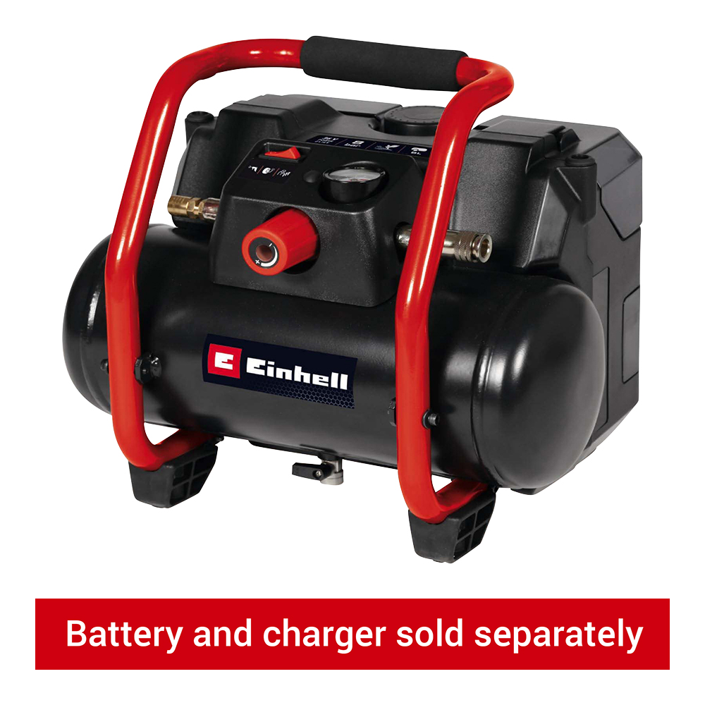 Einhell Power X-Change Cordless 36V 6L Oil Free Cordless Air Compressor - Bare