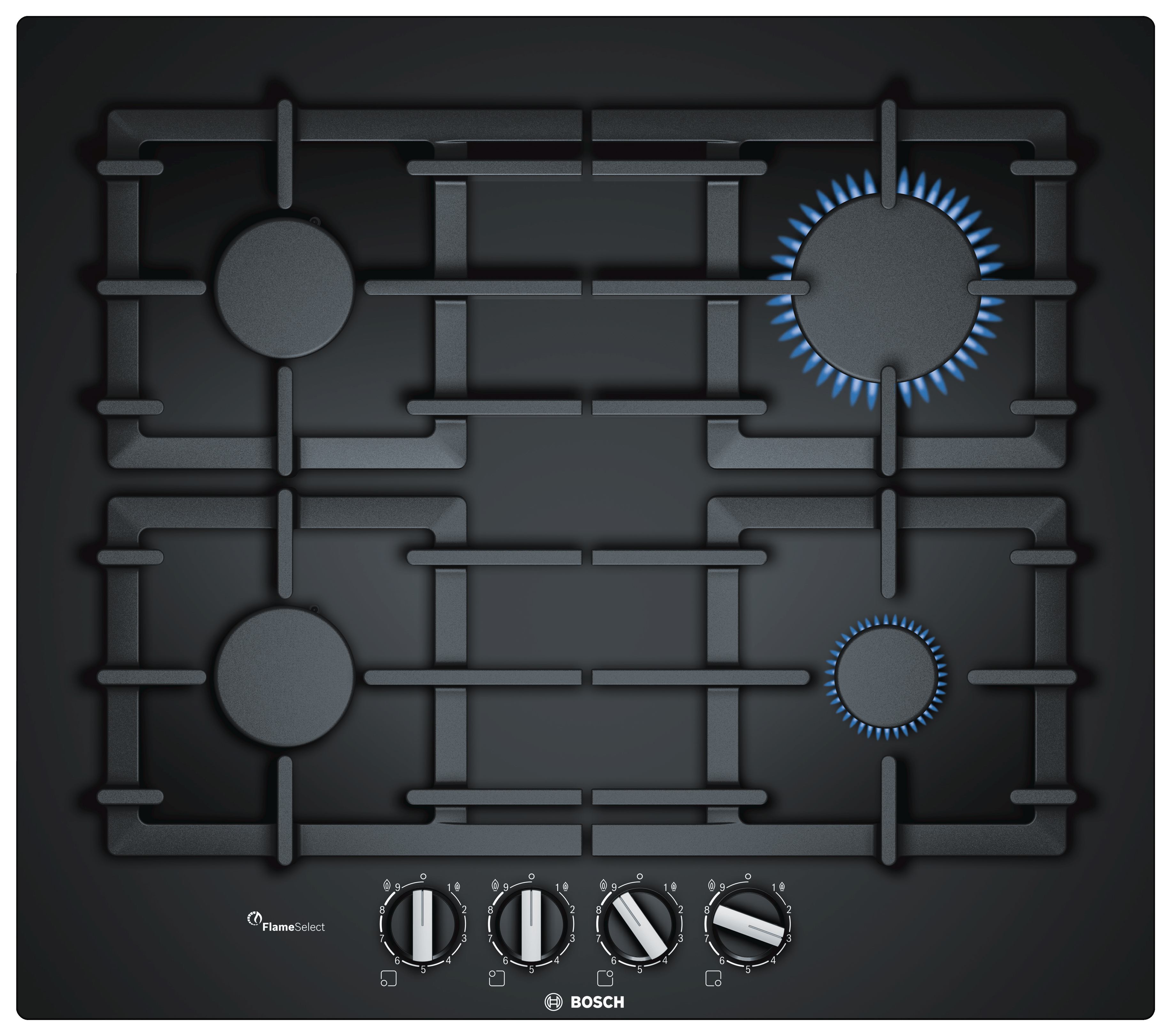 Bosch PPP6A6B90 Series 6 60cm Gas Hob - Black