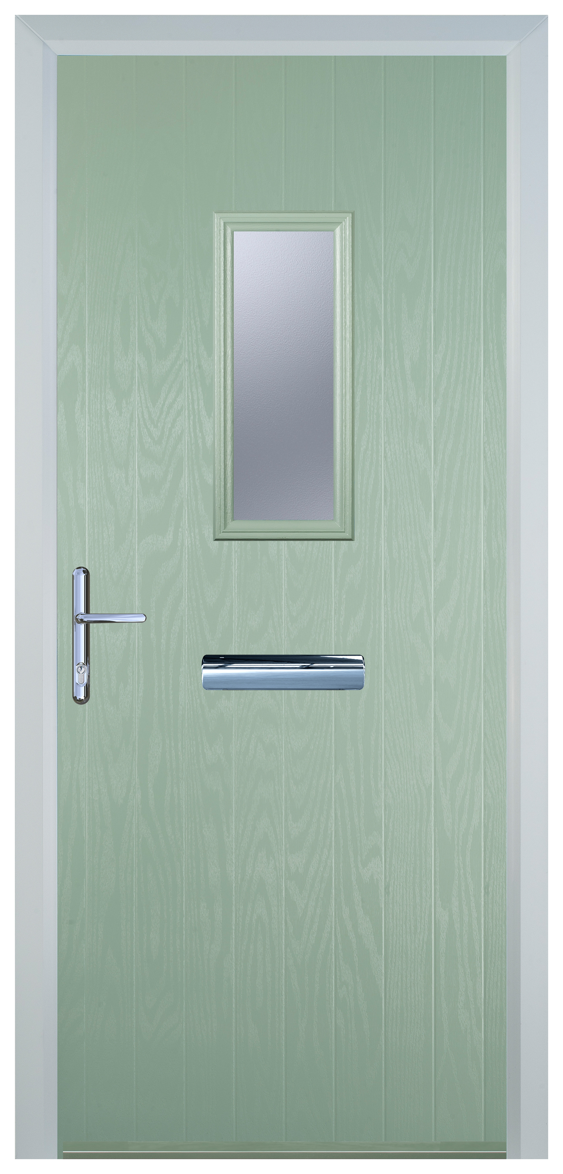 Door-Stop 1 Square Chartwell Green Right Hand Composite Door - 2100mm