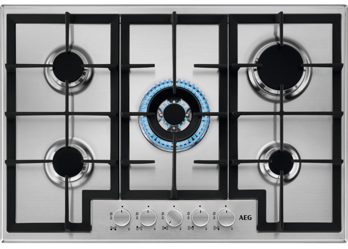 AEG HGX75400SM 75cm Gas Hob - Black