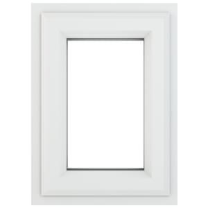 Crystal uPVC White Top Hung Clear Triple Glazed Window - 440 x 610mm