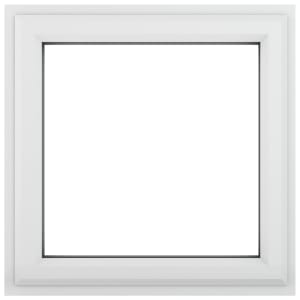 Crystal uPVC White Top Hung Clear Triple Glazed Window - 820 x 820mm