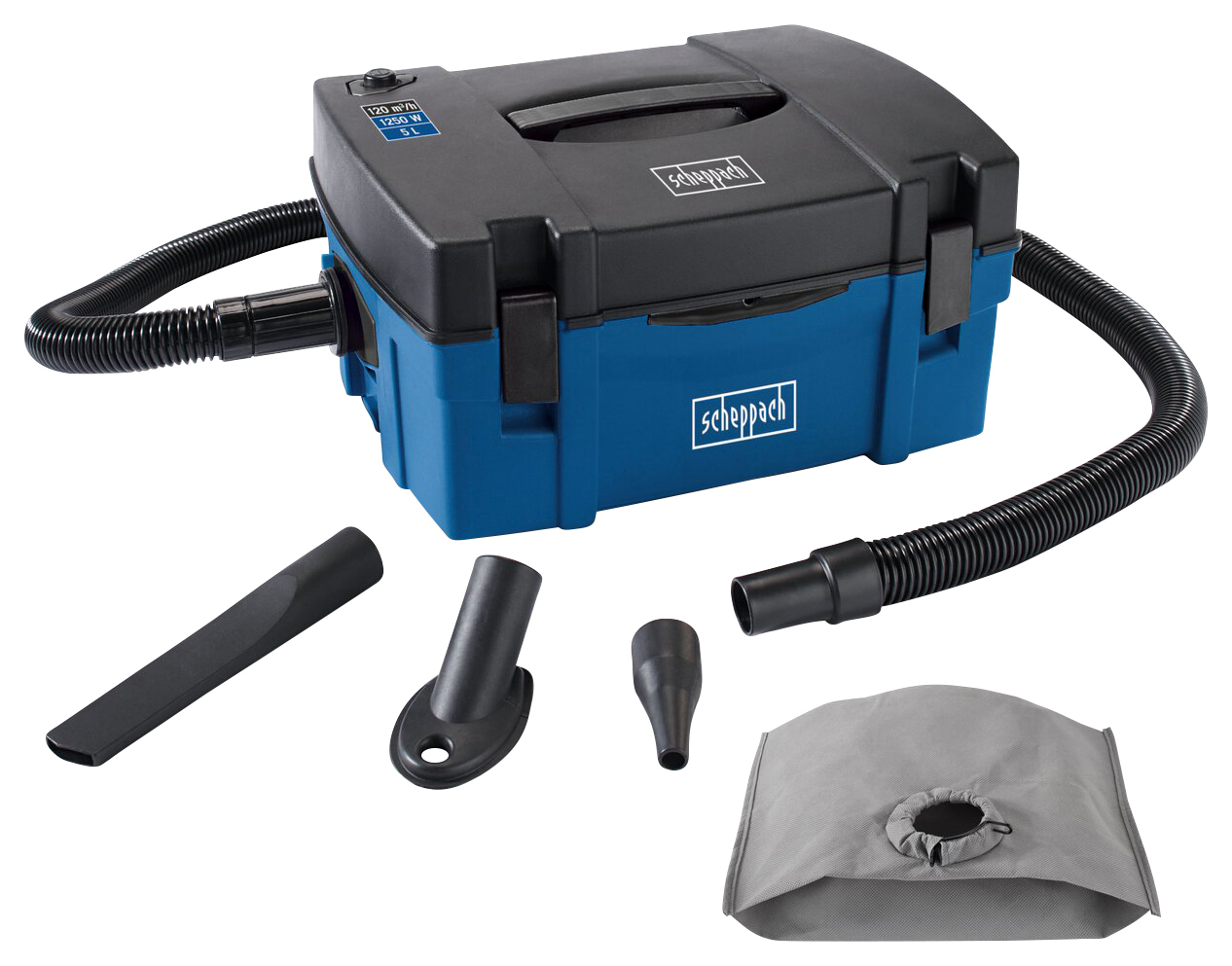 Scheppach HD2P 3-in-1 Portable Corded Dust Extractor -