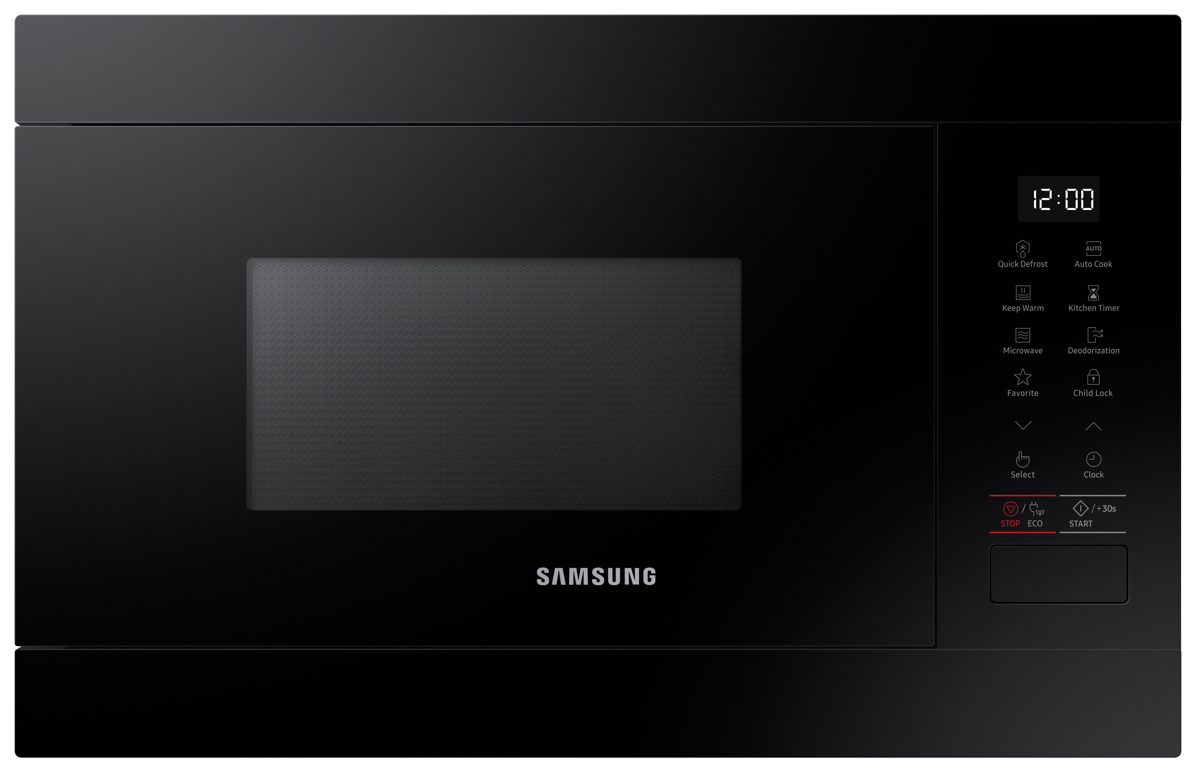 Samsung MS22M8254AK/E3 Built In 22L Microwave - Black Glass