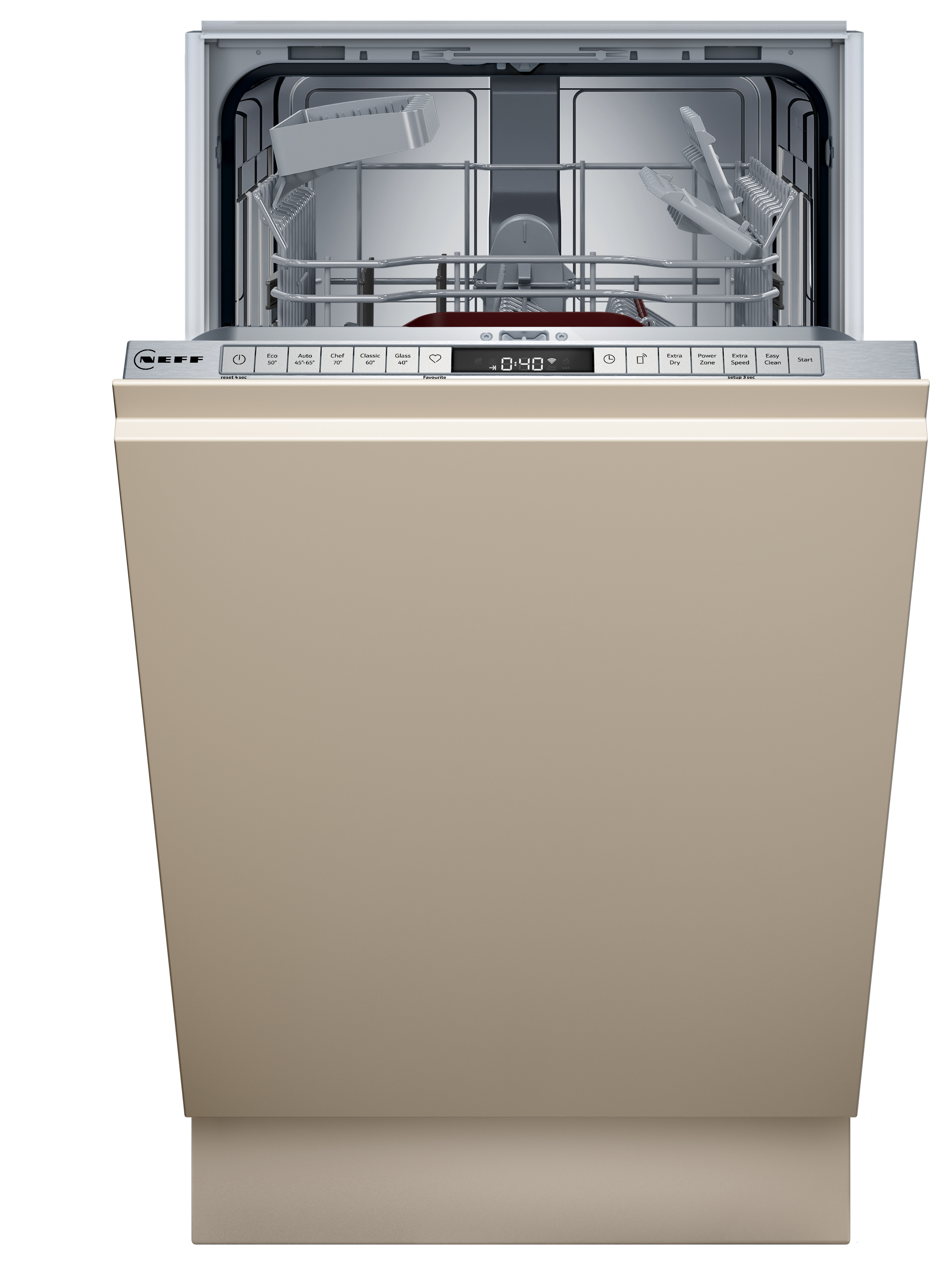 NEFF S875HKX21G N50 45cm Integrated Dishwasher - Graphite