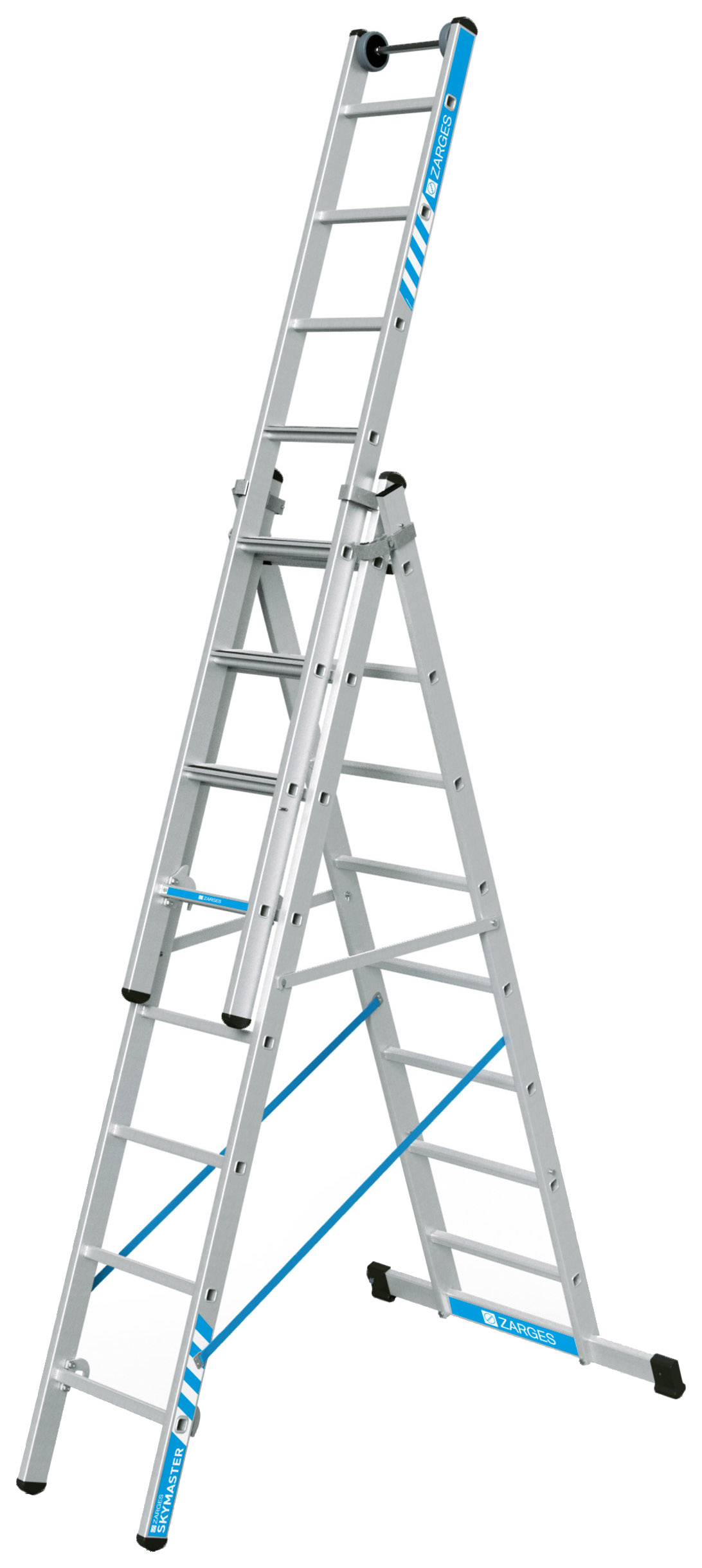 Zarges Skymaster Plus X 3 x 8 Tread Aluminium Combination Ladder