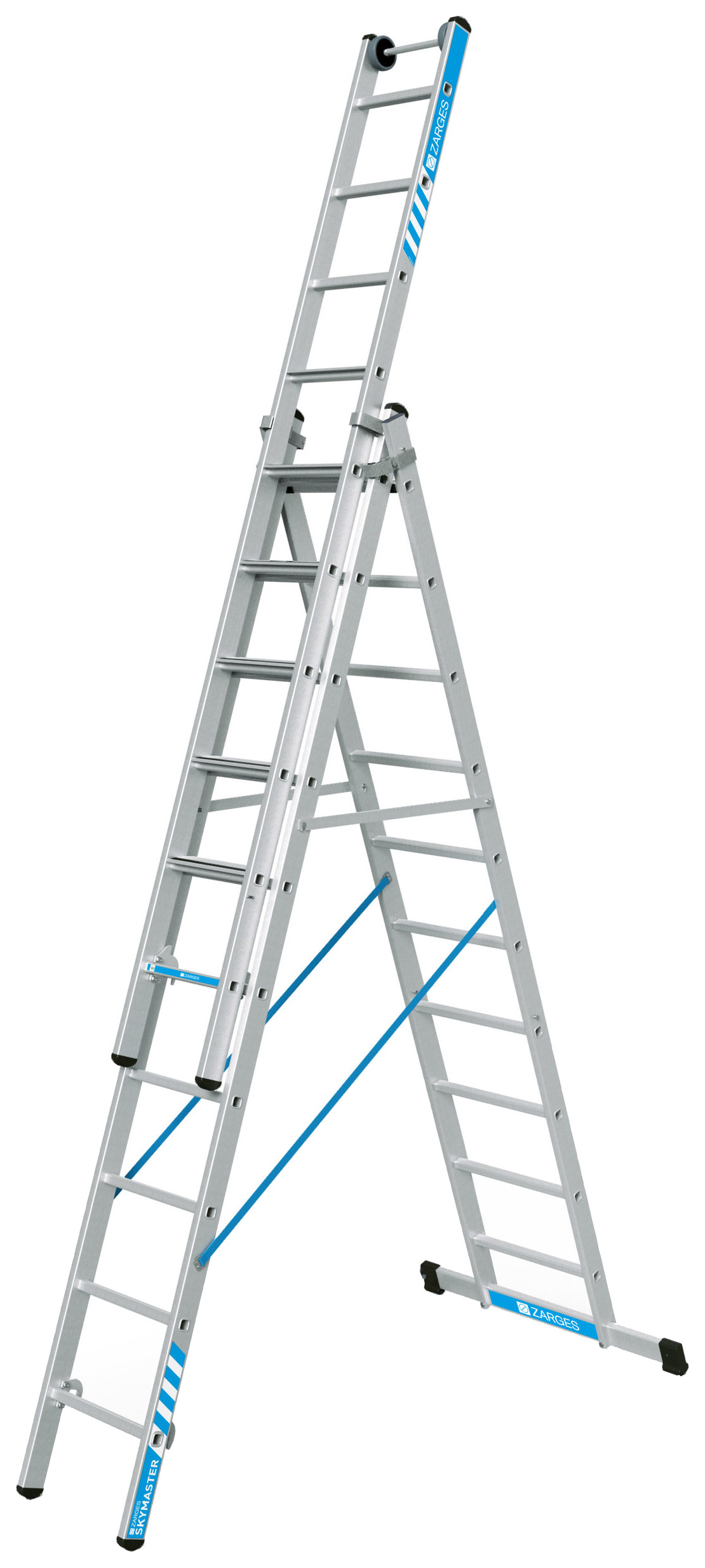 Zarges Skymaster Plus X 3 x 10 Tread Aluminium Combination Ladder