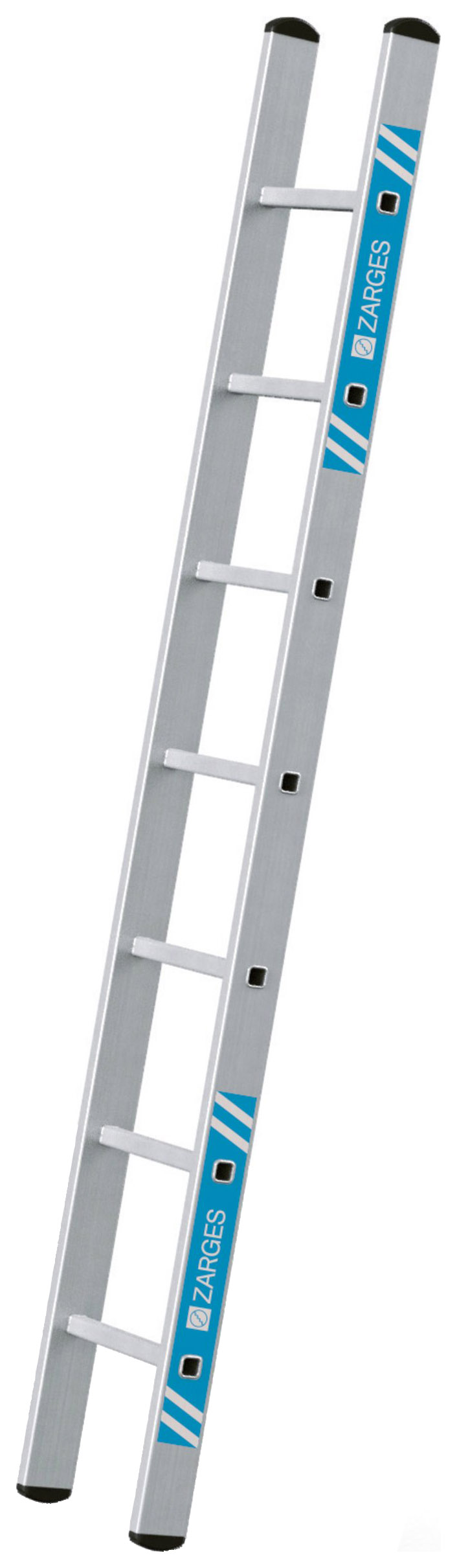 Zarges Alto 7 Rung Aluminium Single Ladder - Max Height 2.21m