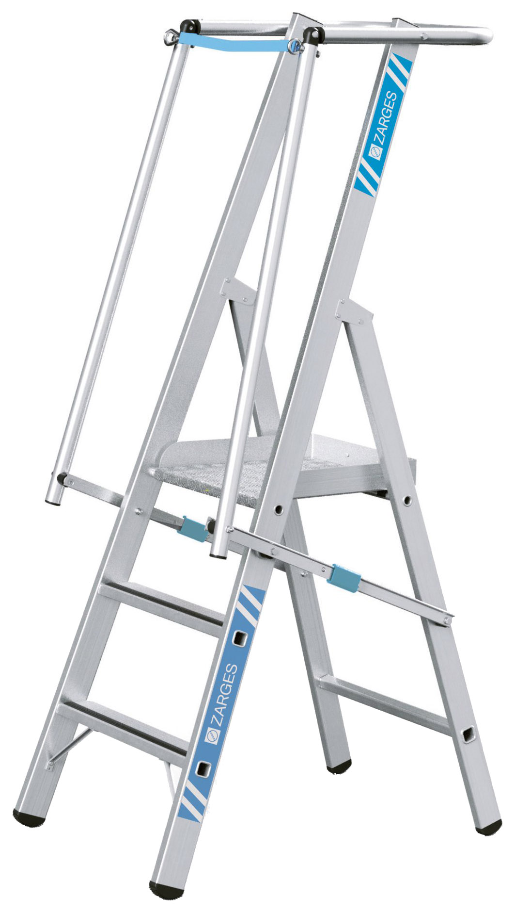 Zarges Safemaster S Aluminium 3 Tread Platform Step Ladder