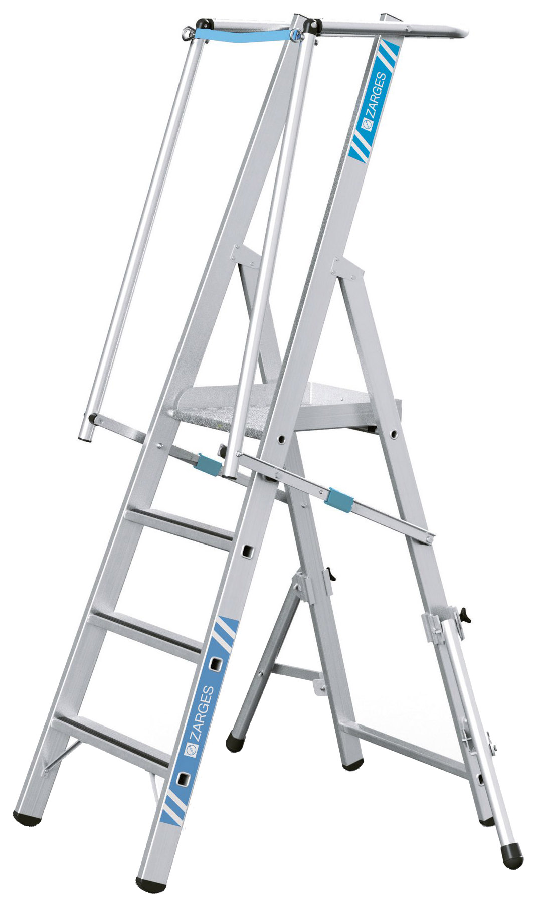 Zarges Safemaster S Aluminium 4 Tread Platform Step Ladder