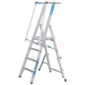 Zarges Safemaster S Aluminium 4 Tread Platform Step Ladder