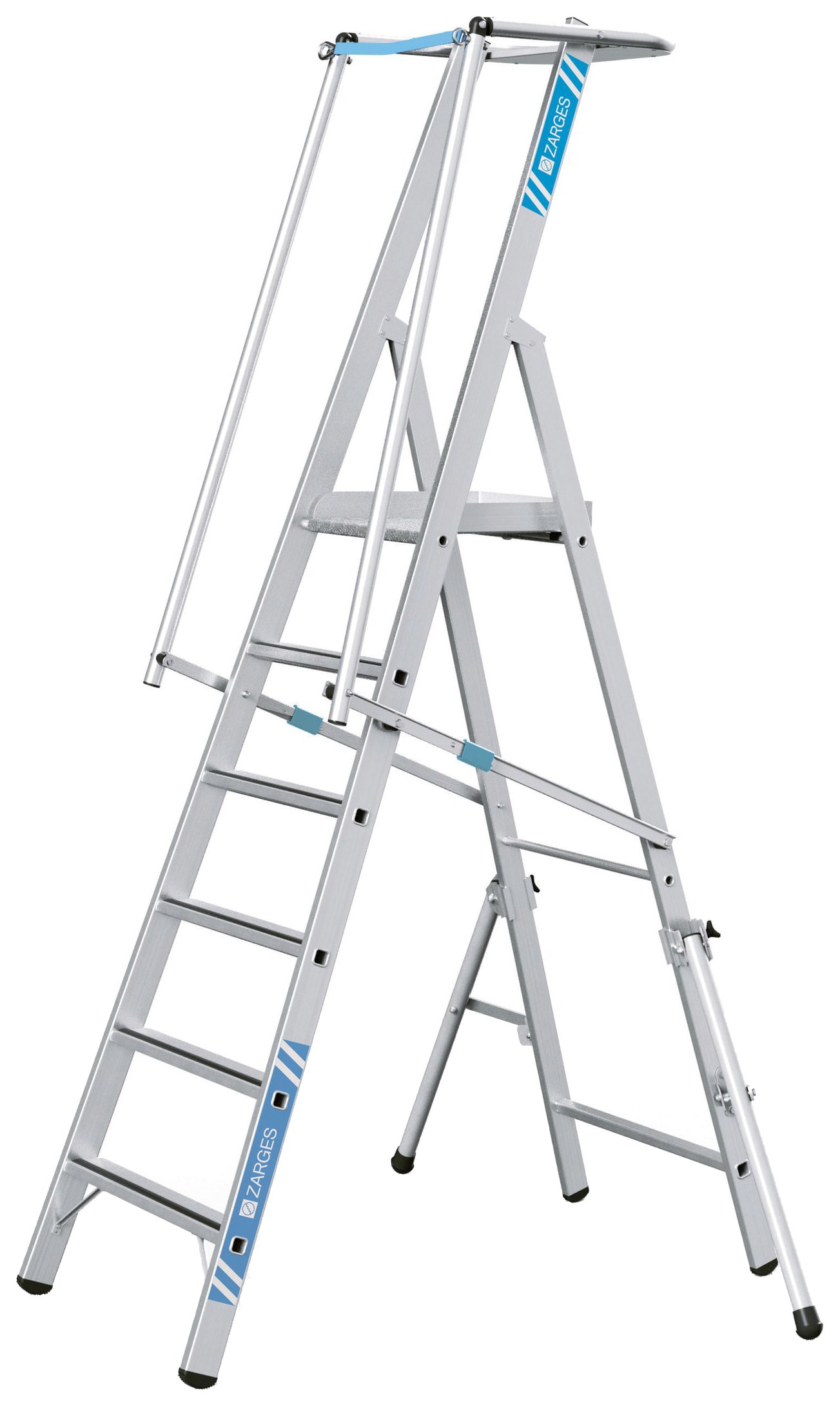 Zarges Safemaster S Aluminium 6 Tread Platform Step Ladder Wickes.co.uk