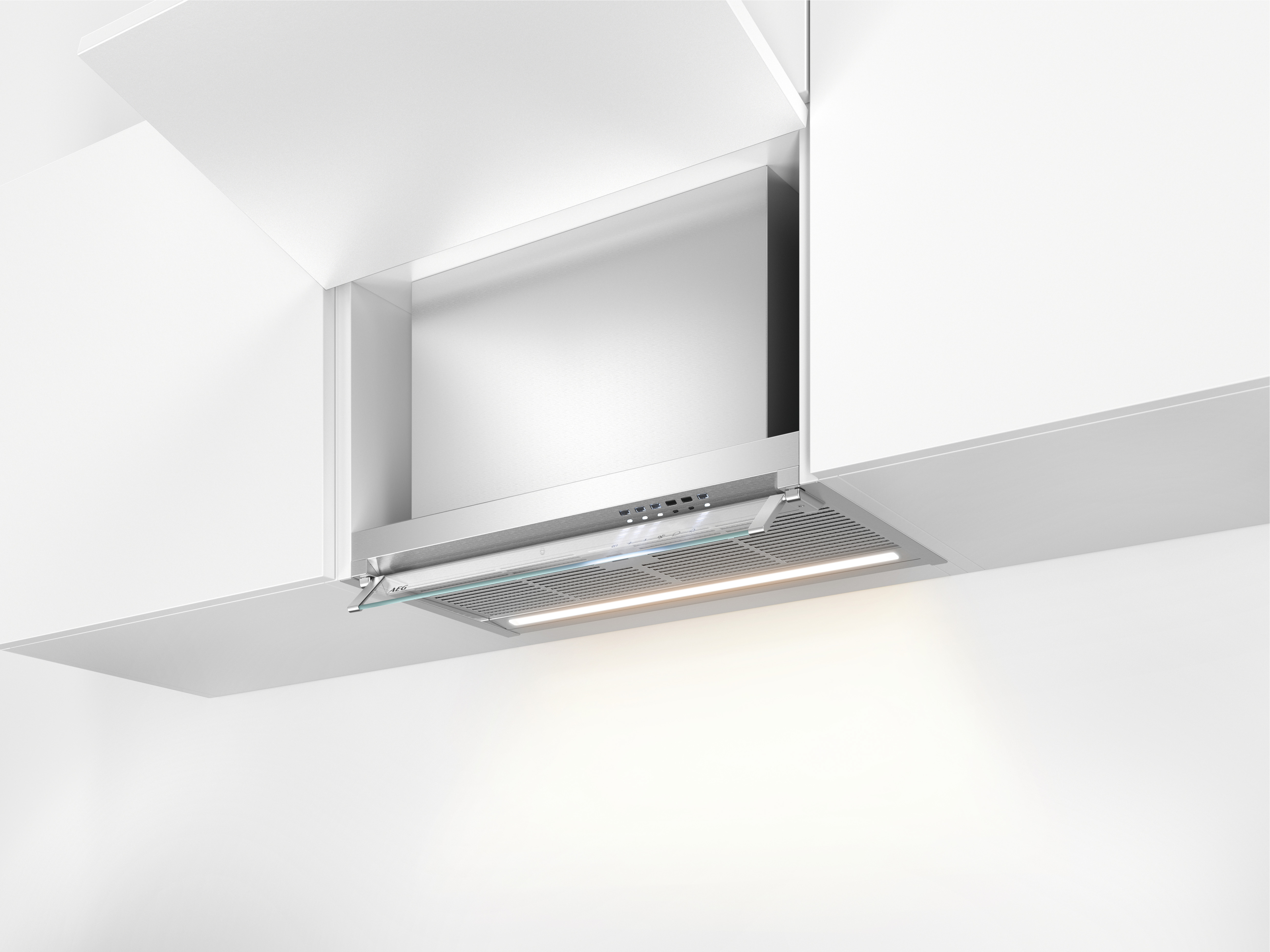 AEG GDE686HM 60cm Integrated Cooker Hood - Stainless Steel