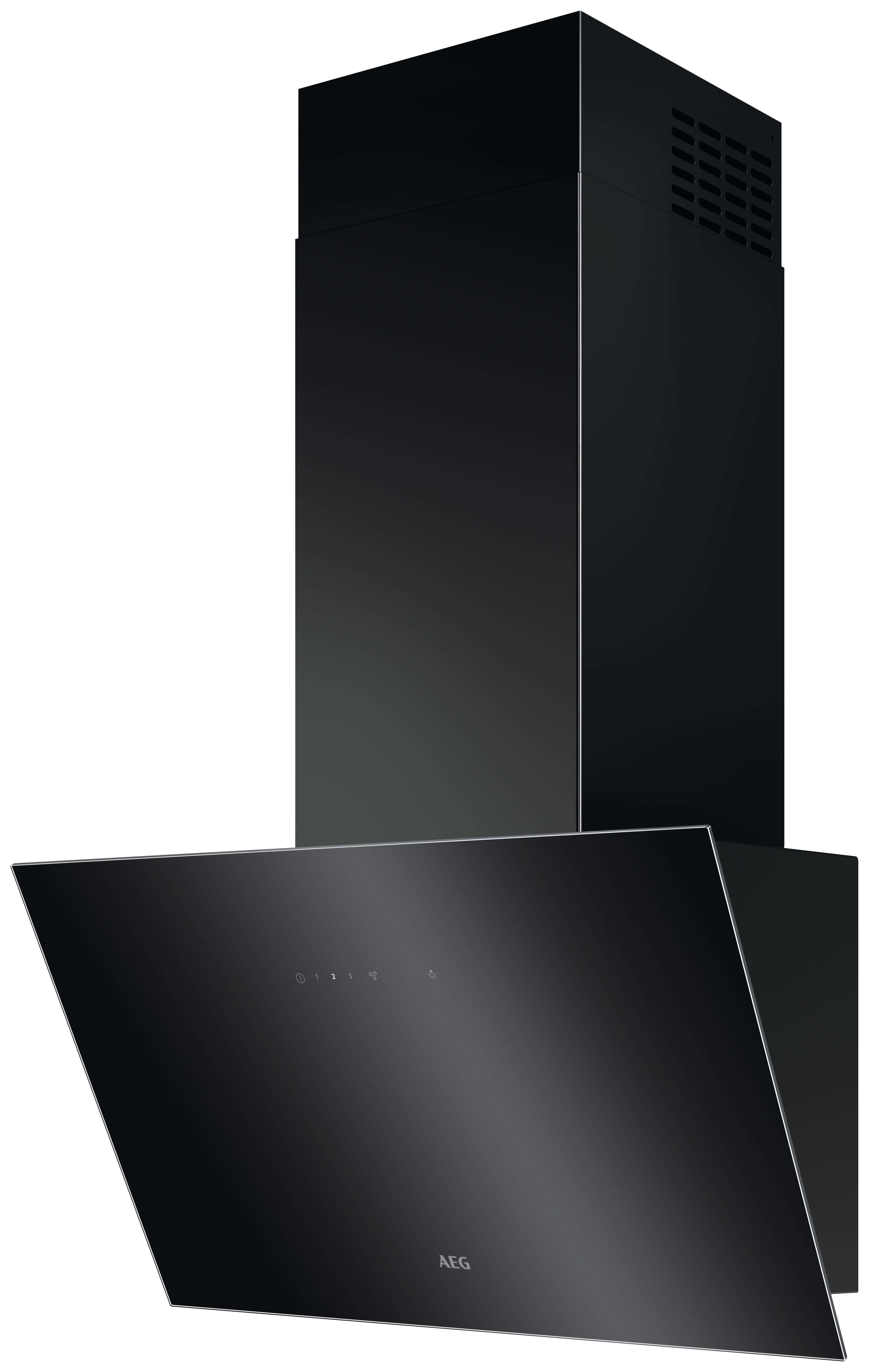 AEG DVX5661HB 60cm Angled Screen Cooker Hood - Black