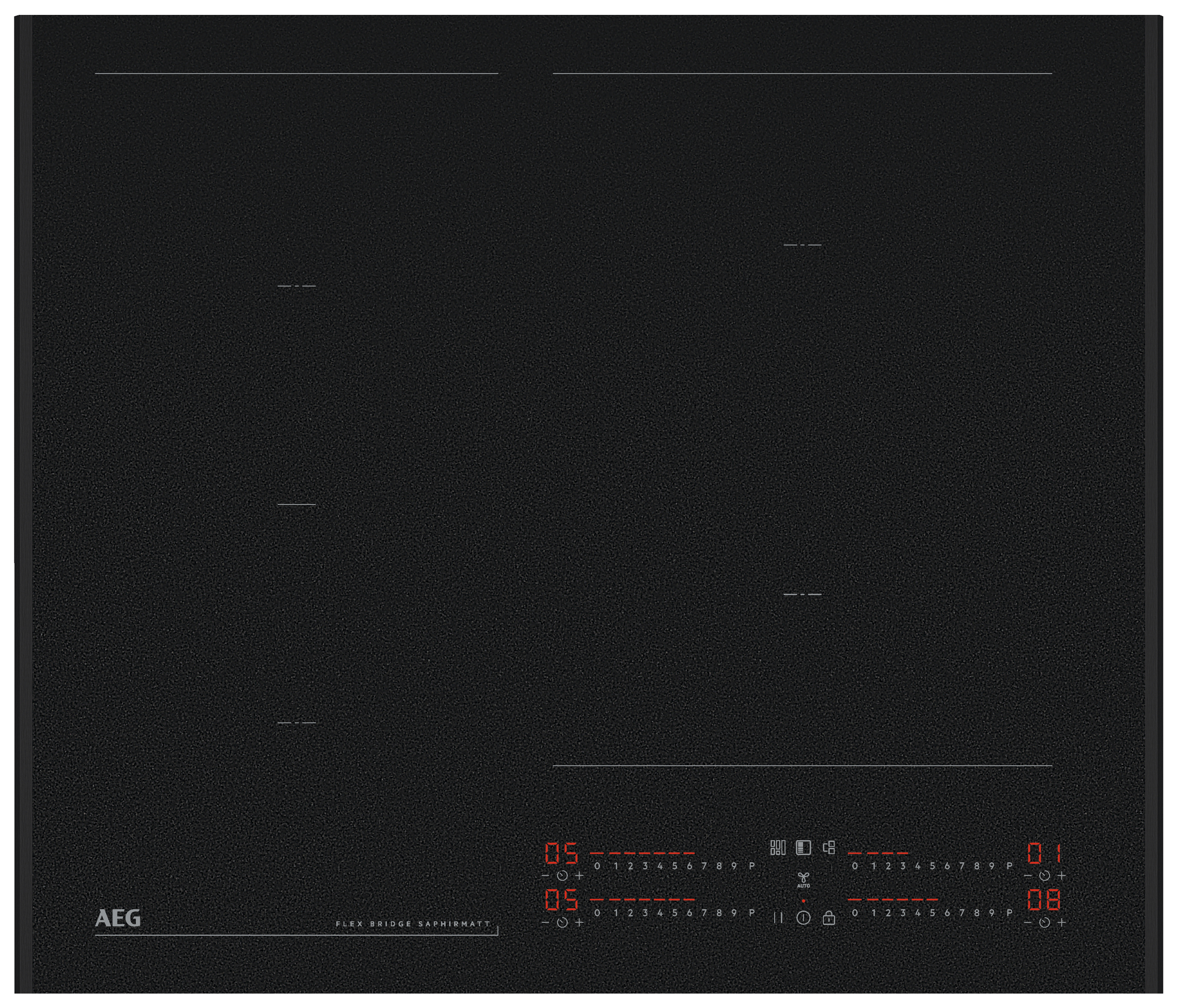 AEG NII64G00AZ 60cm SaphirMatt Induction Hob - Black