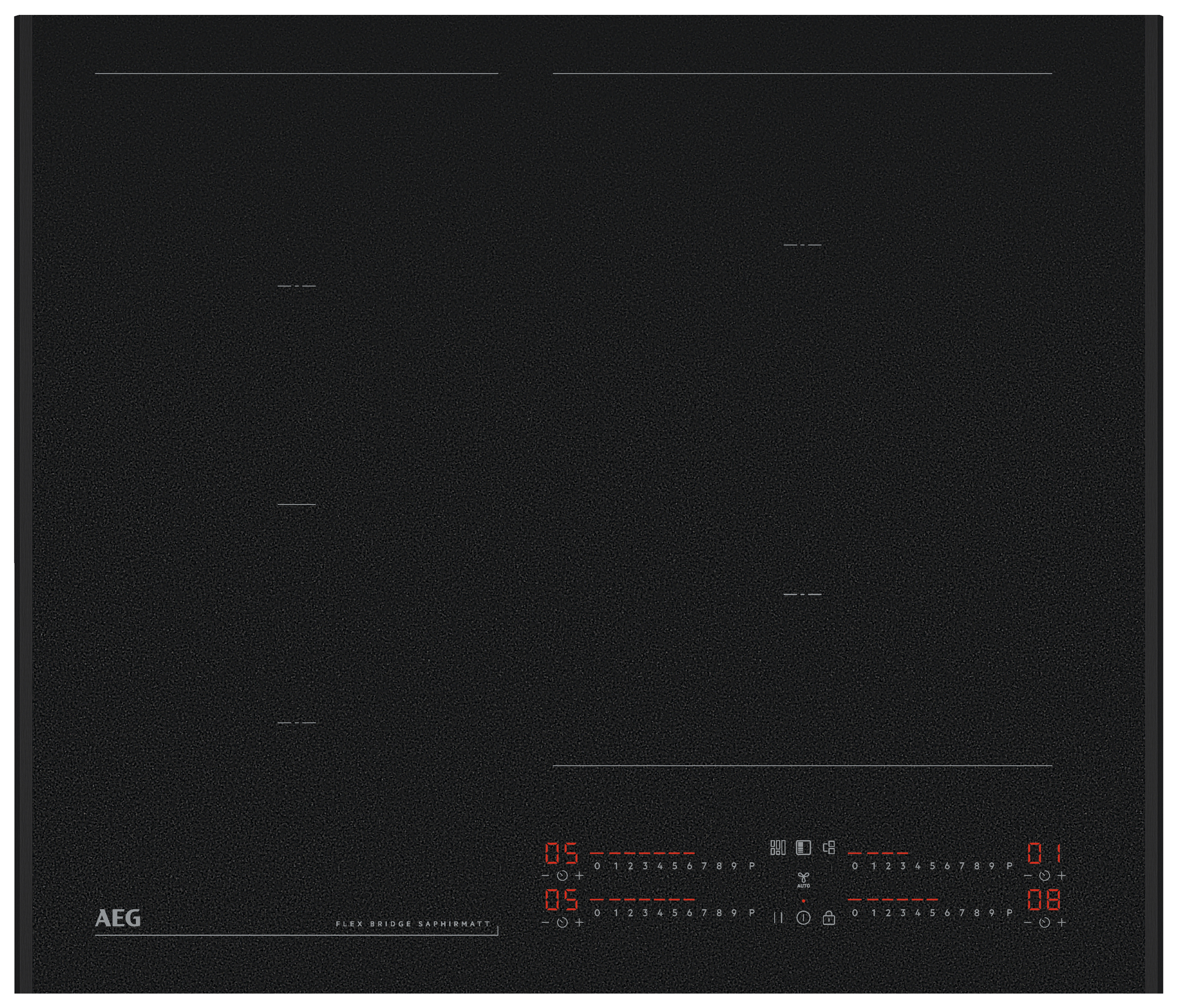 AEG NII64G00AZ 60cm SaphirMatt Induction Hob - Black