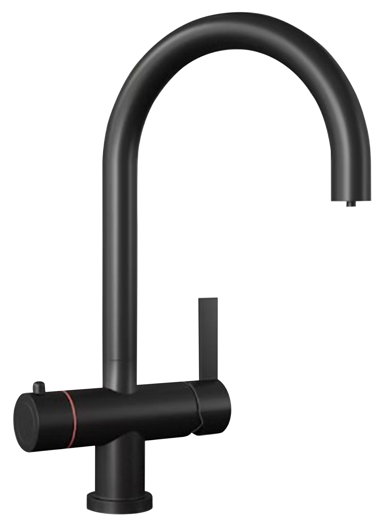 Carysil Twist 4-in-1 Hot Water Kitchen Tap - Matt Black