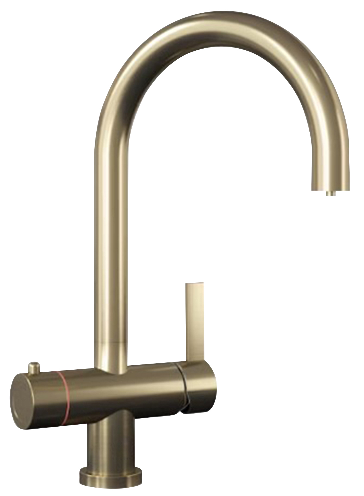 Carysil Twist 4-in-1 Hot Water Kitchen Tap - Brushed Brass