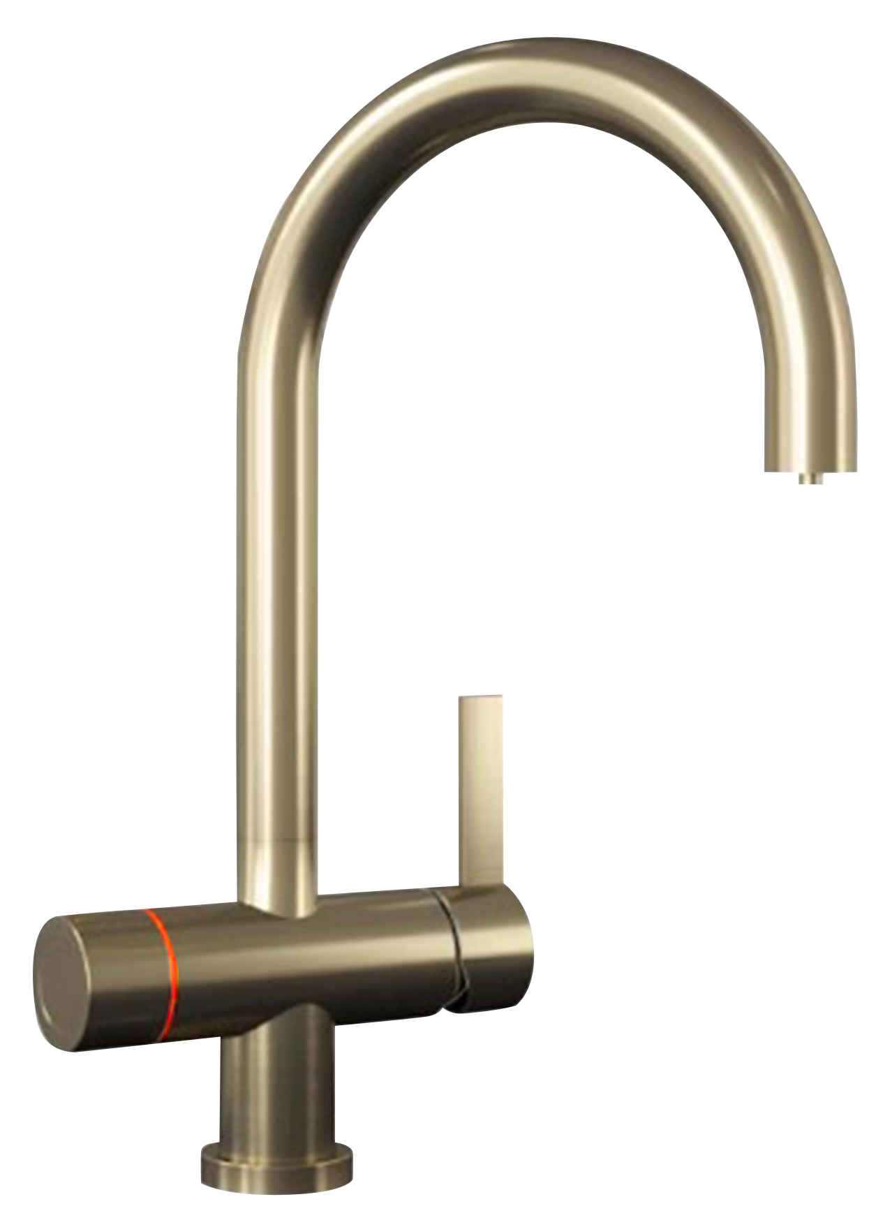 Carysil LED Touch 4-in-1 Hot Water Kitchen Tap - Brushed Brass