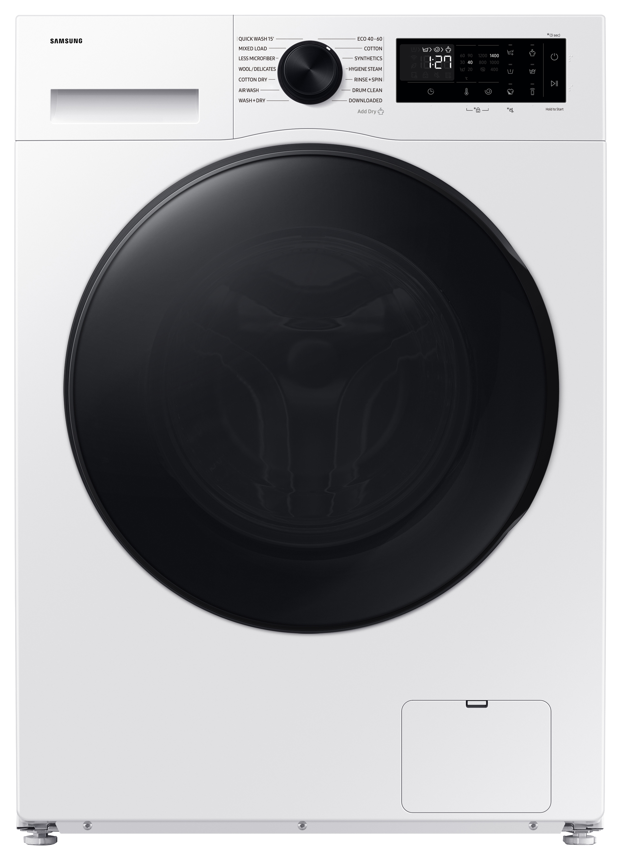 Samsung Series 5 WD11DG5B15BEEU AI Energy, Washer Dryer, 11kg / 6kg - White