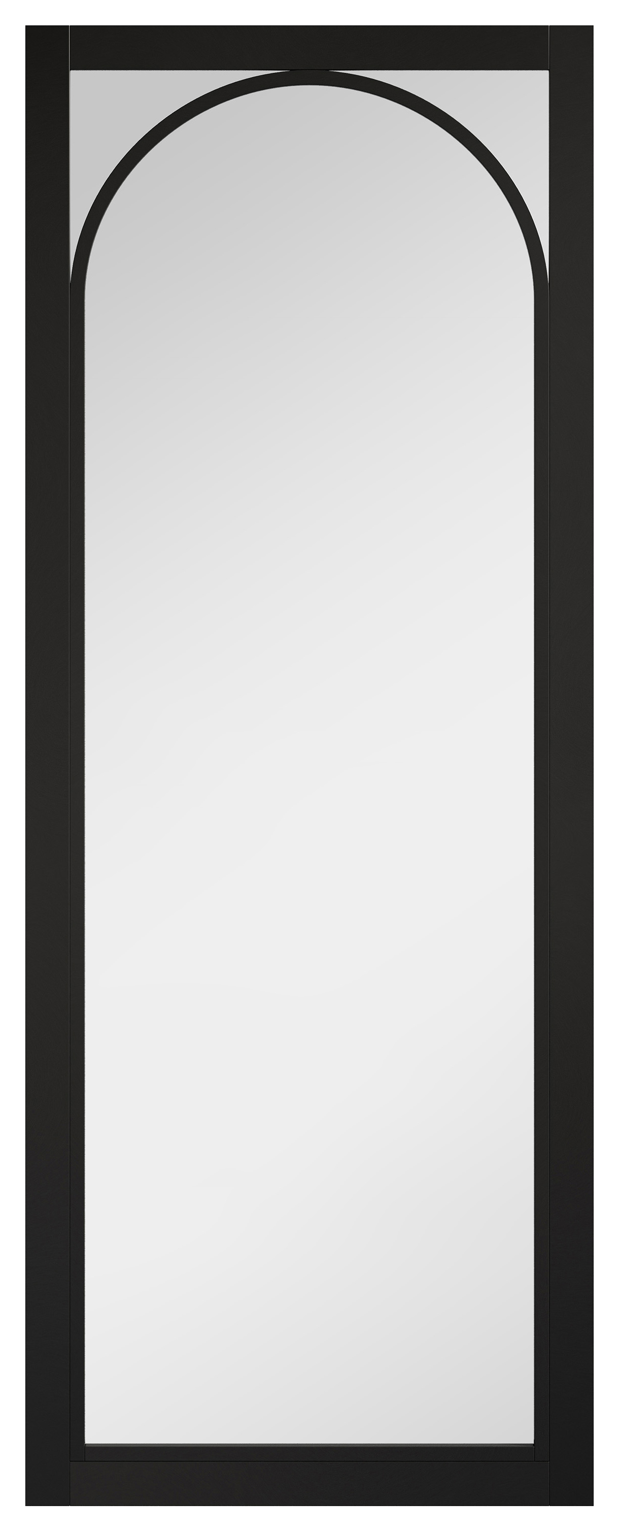 LPD Internal Melrose Clear Glazed Pre-Finished Black Solid Core Door - 686 x 1981mm