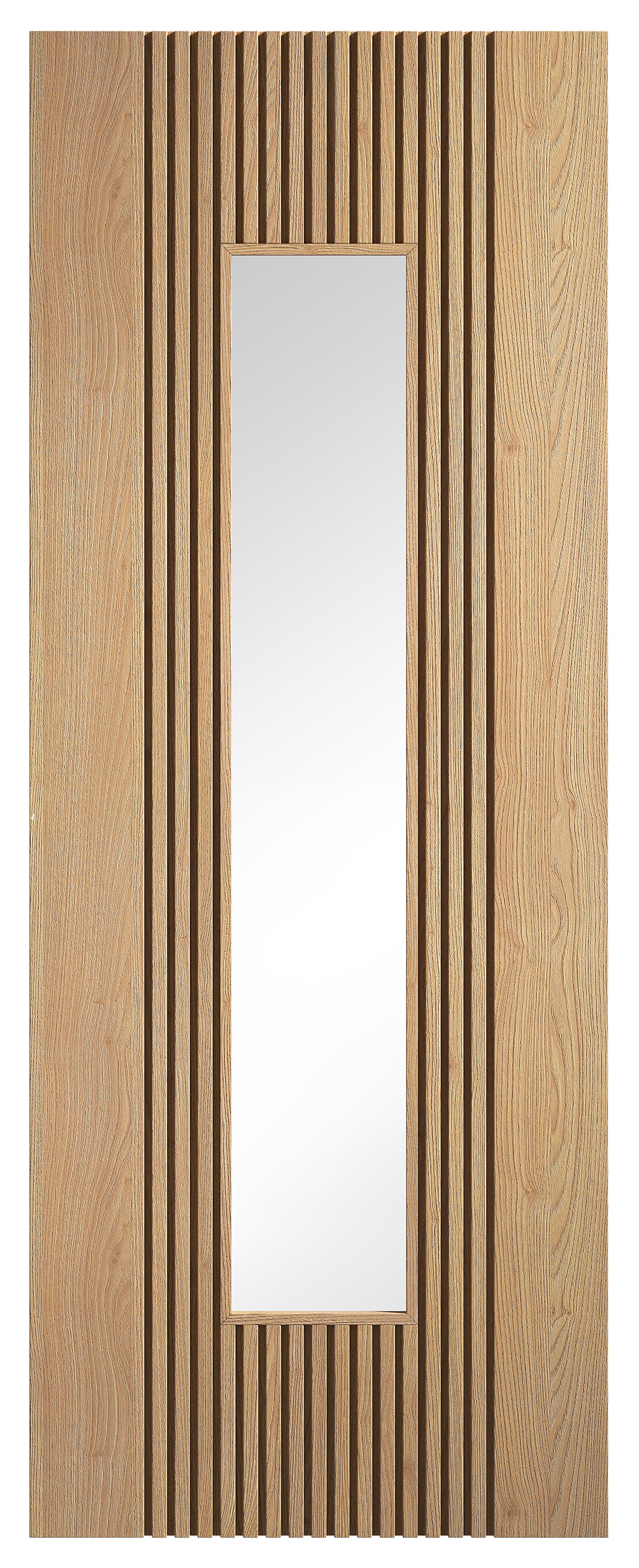 LPD Internal Sydney Clear Glazed Pre-Finished Oak Solid Core Door - 1981mm