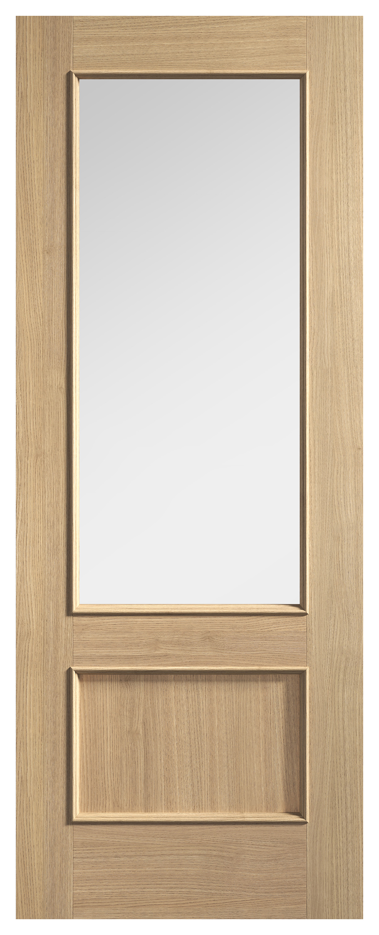 LPD Internal Murcia Clear Glazed Pre-Finished Oak Solid Core Door - 1981mm