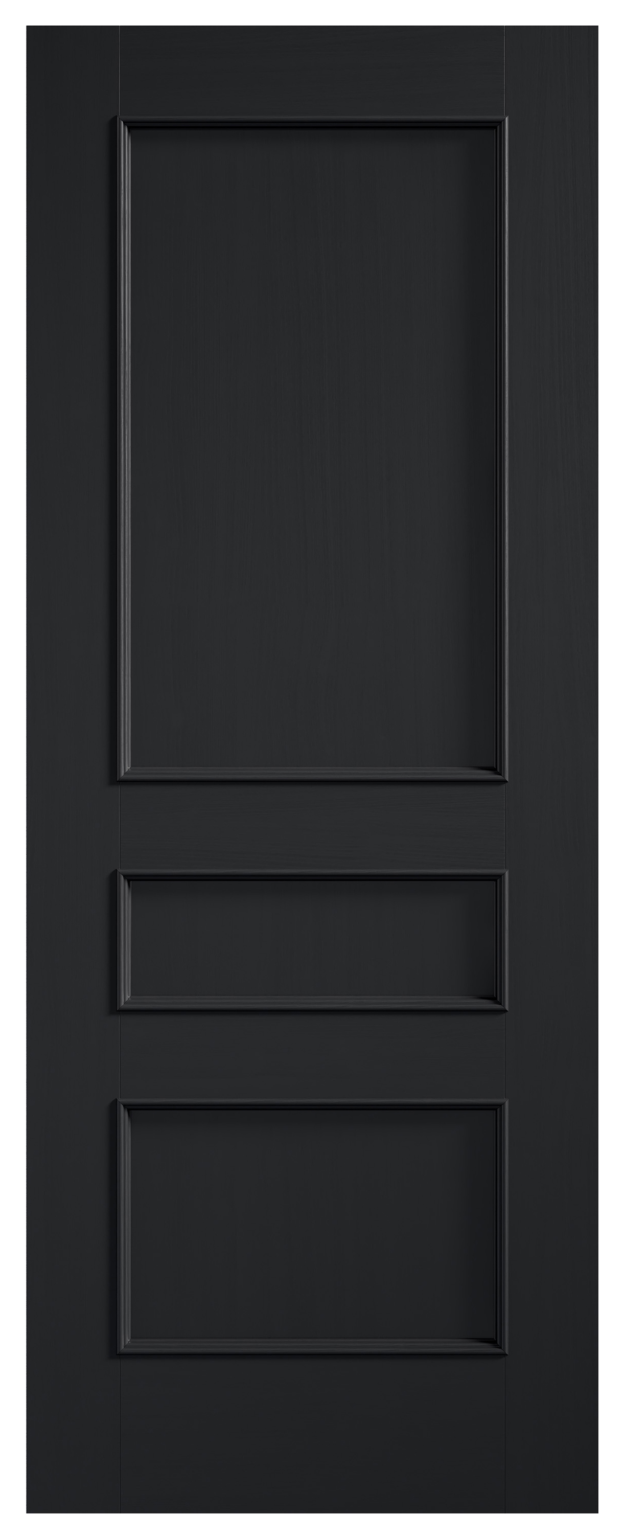 LPD Internal Toledo Pre-Finished Charcoal Black Solid Core Door - 1981mm